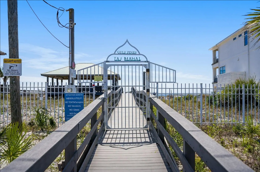 Gulf Pines Taj Mahal Beach Access