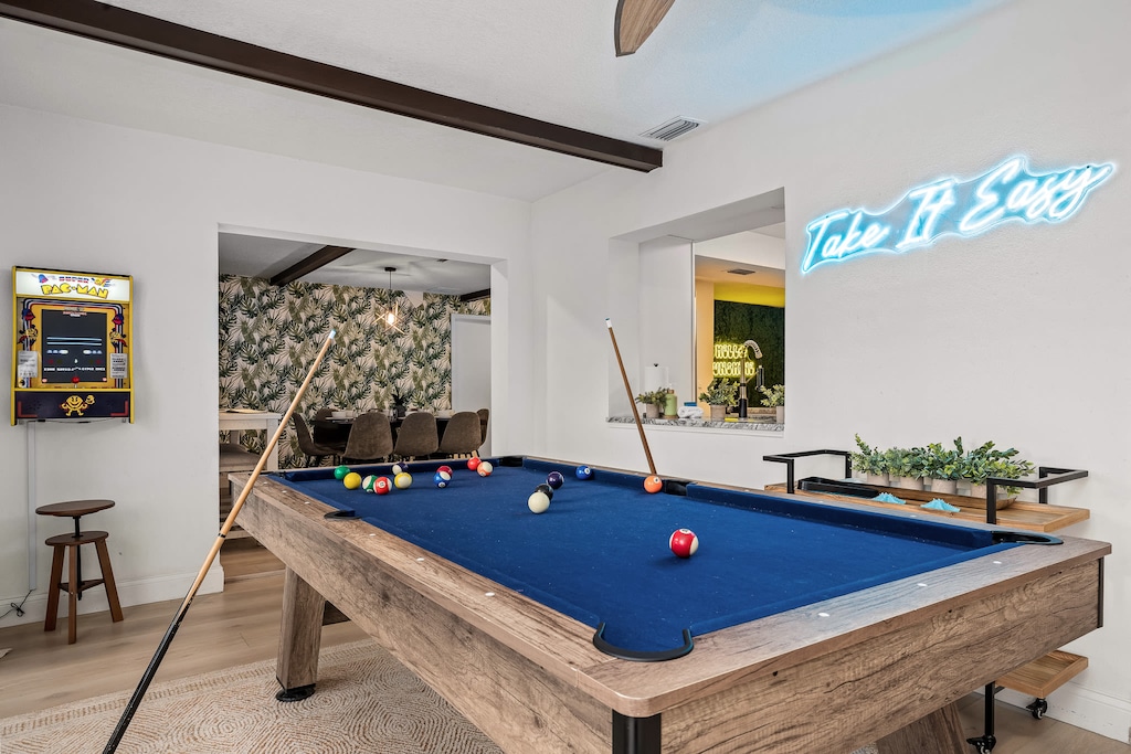 Challenge your friends to a round of pool, test your skills on the arcade games, and create unforgettable memories. Who’s up for a little friendly competition?