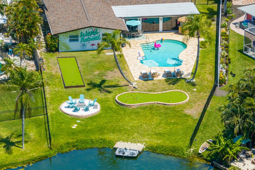Lots of Outdoor Activities to Enjoy in this Big Backyard! (no paddle boat present)