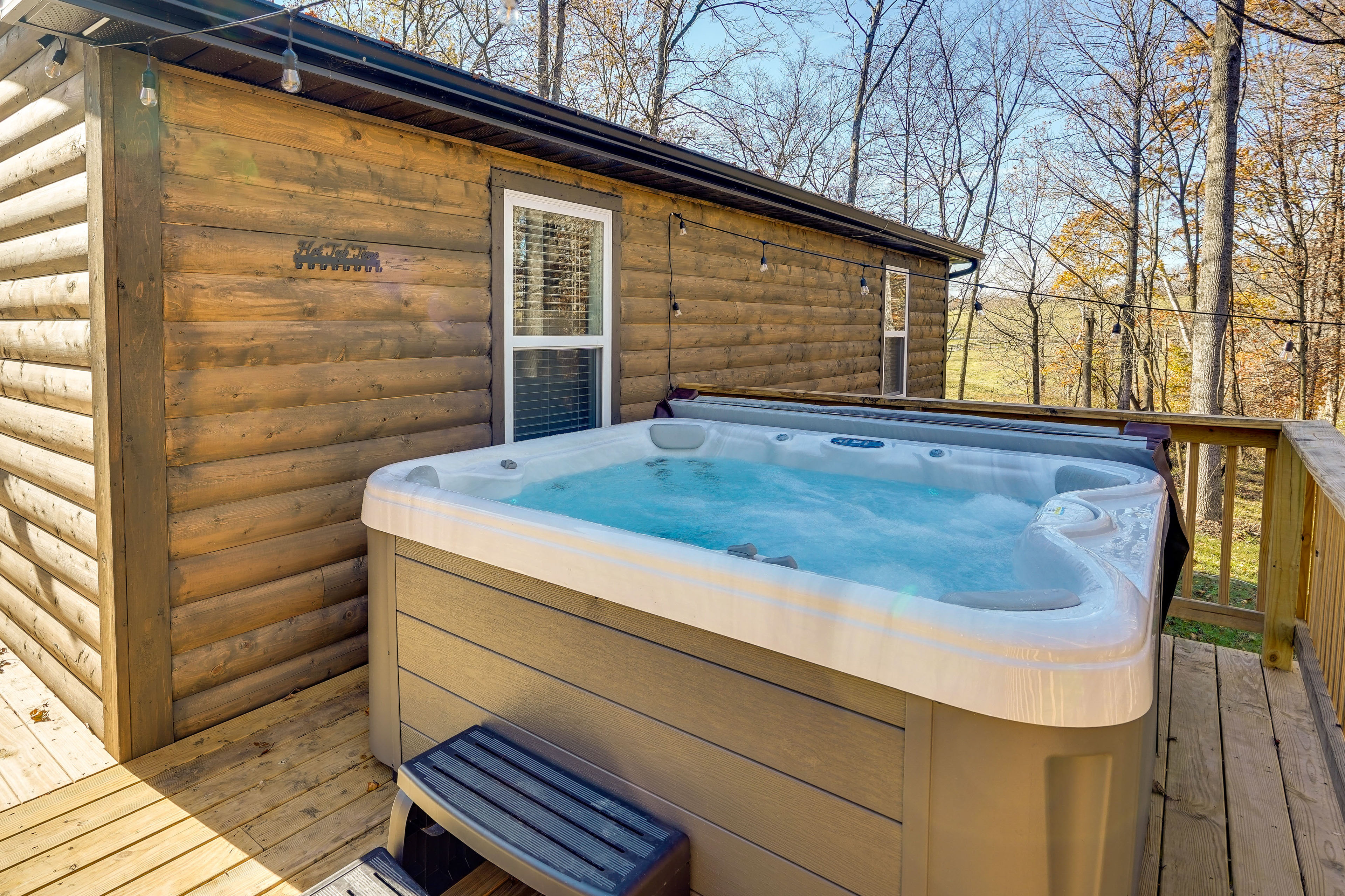 Property Image 2 - Serene Logan Retreat w/ Private Hot Tub & Fire Pit