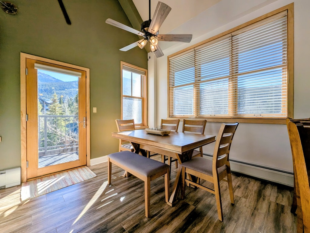 Dining room with a view
