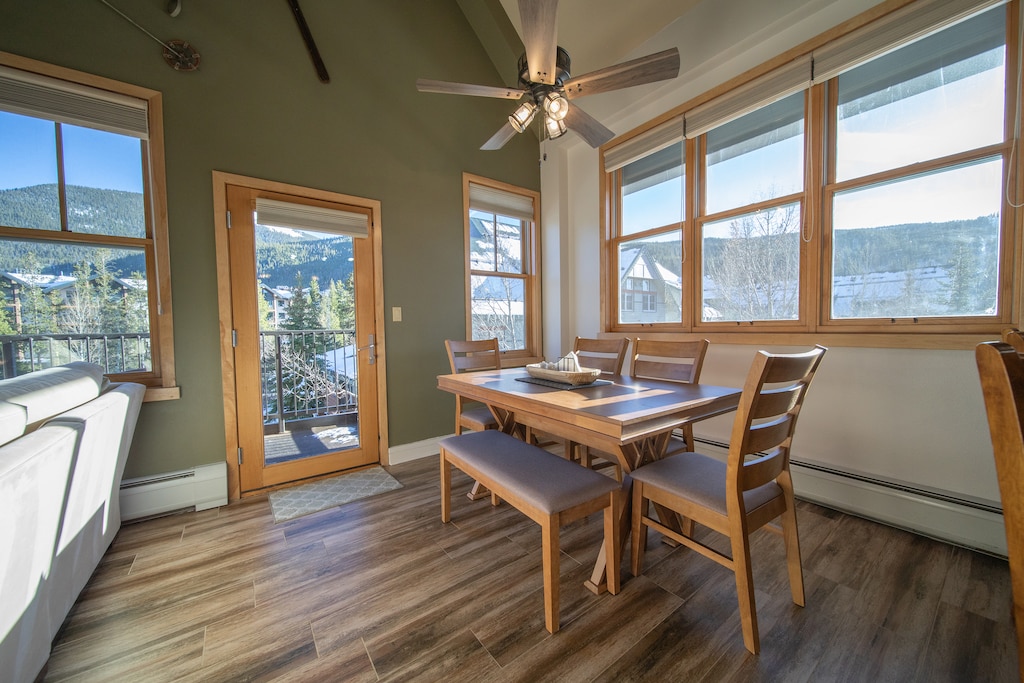 Dining room with a view