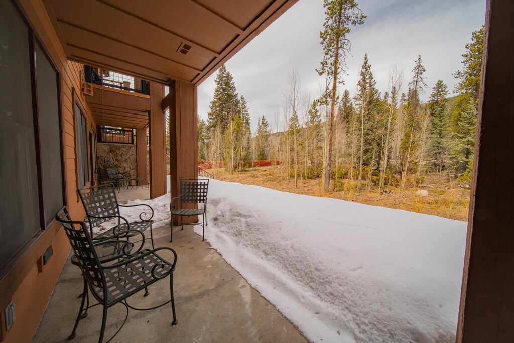 Private patio with Colorado views! #winter