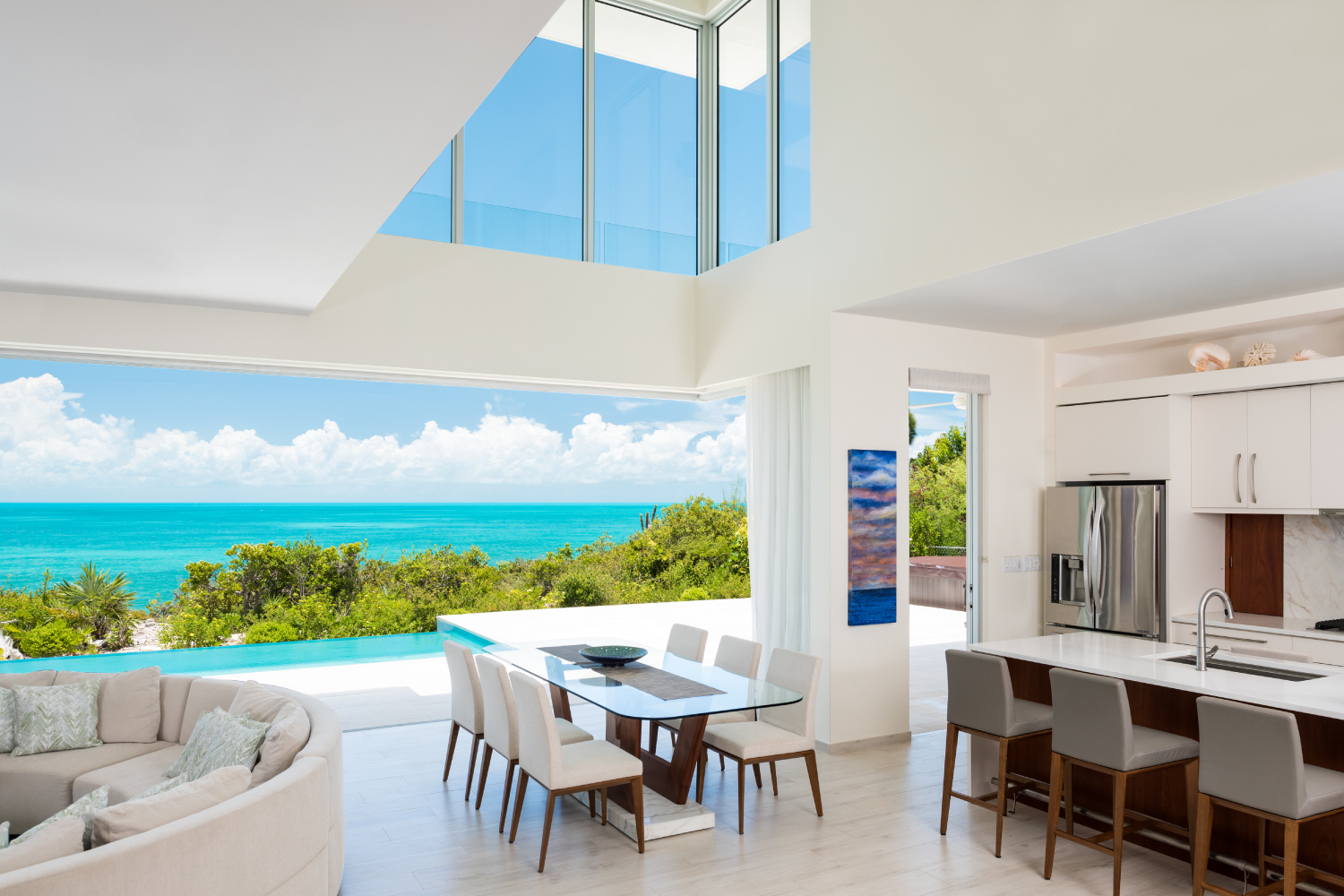 A luxurious, contemporary home in Providenciales.