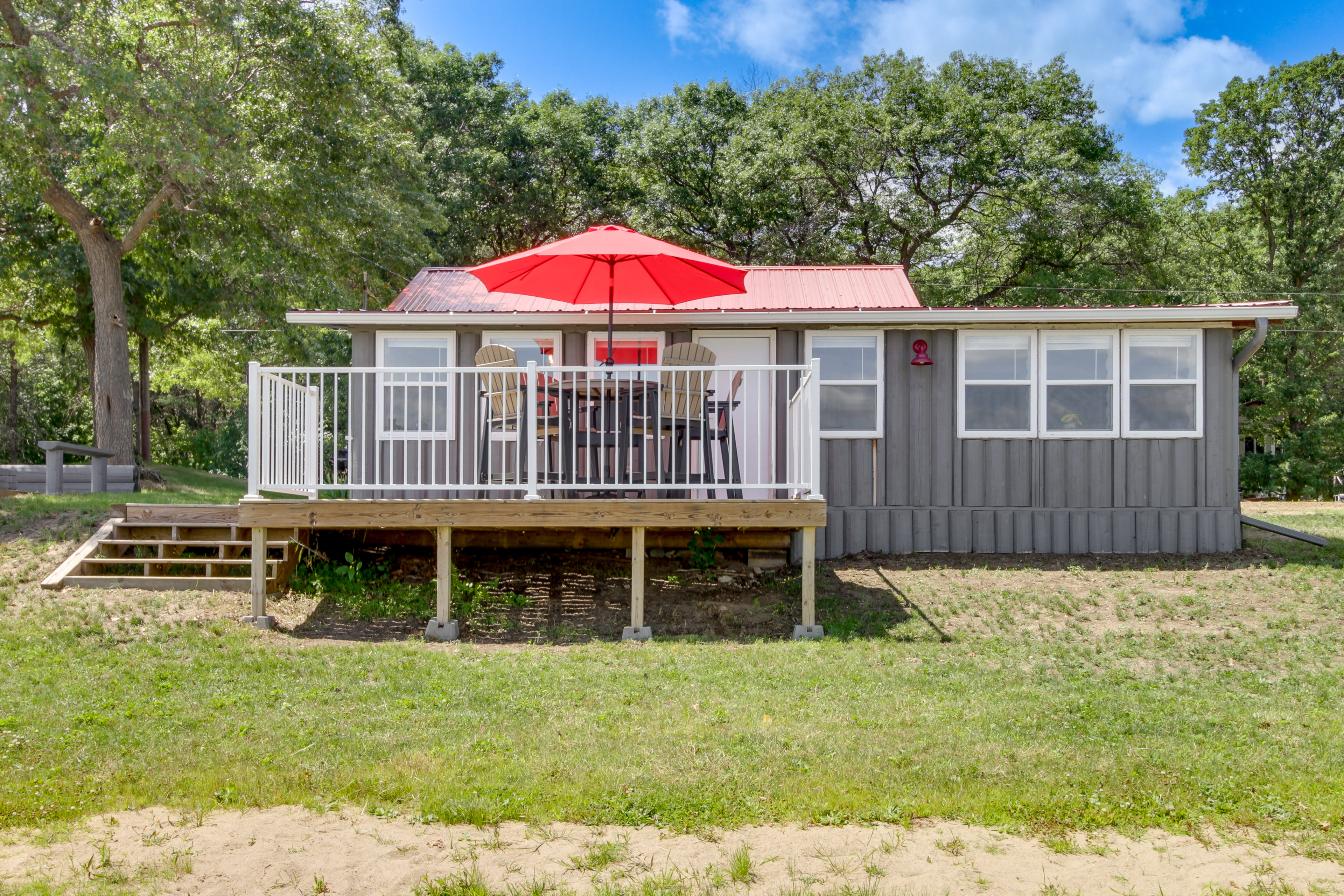 Lakefront Motley Cabin w/ Private Deck + Dock!