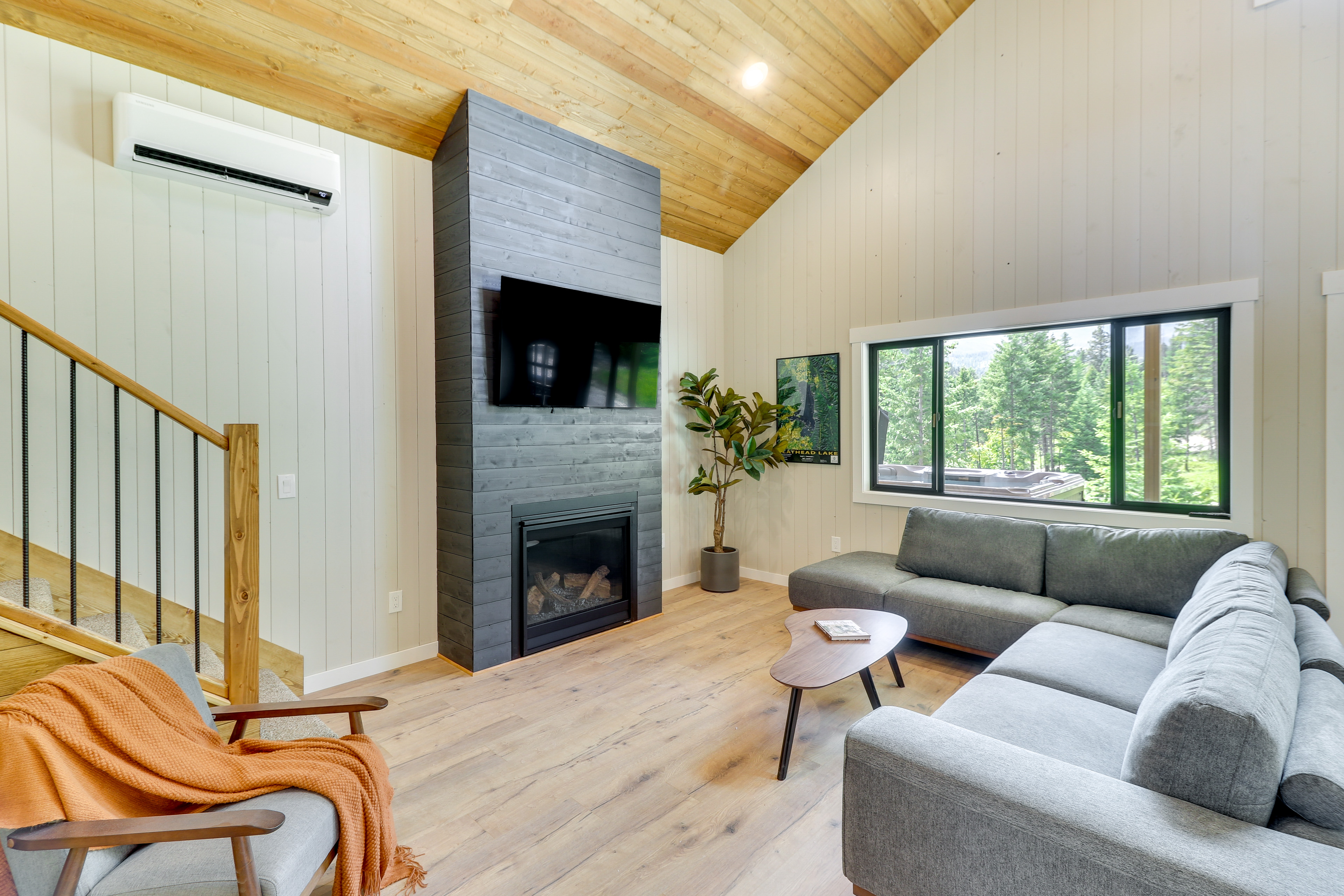 Modern Lakeside Cabin w/ Mountain Views & Hot Tub!