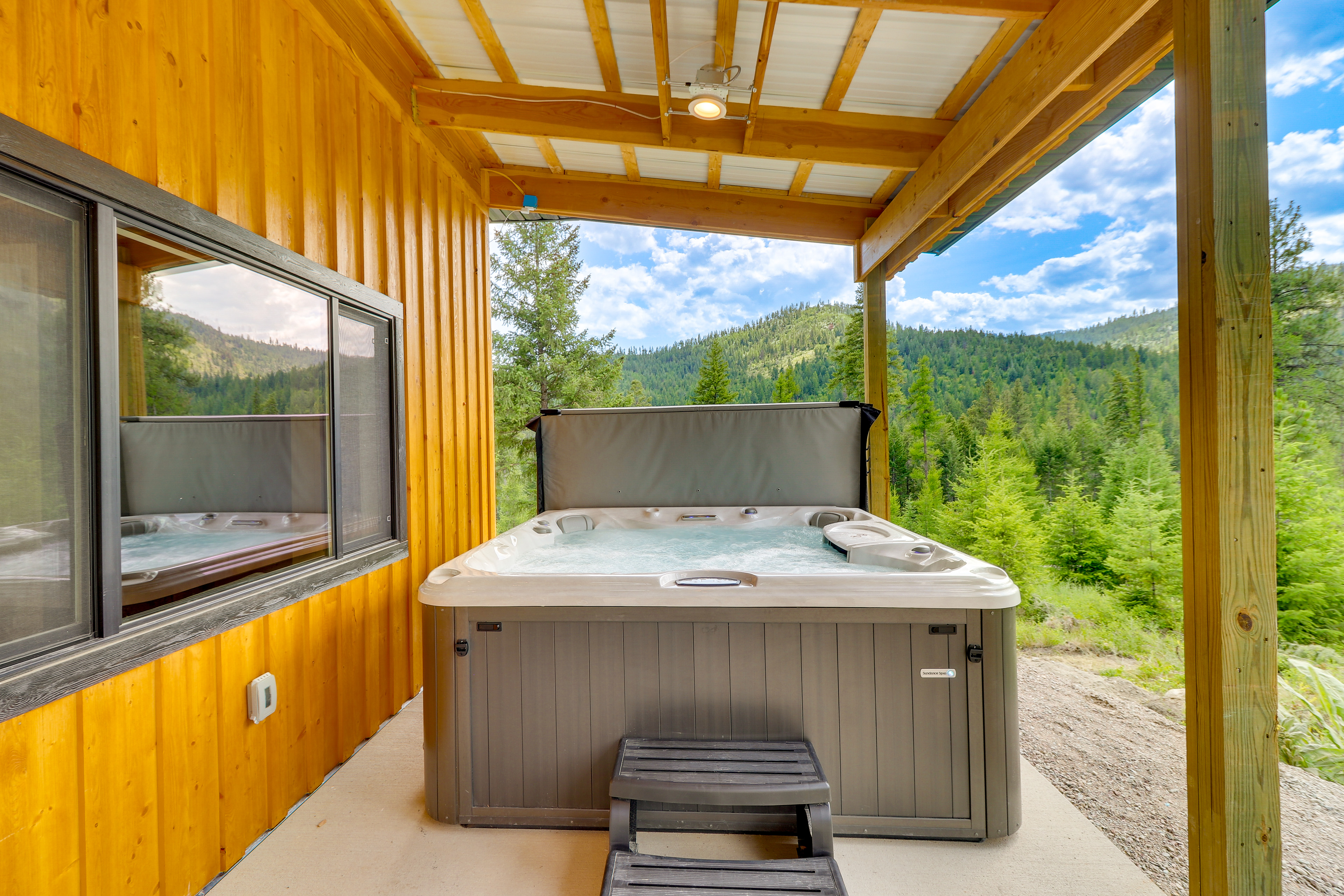 Property Image 2 - Modern Lakeside Cabin w/ Mountain Views & Hot Tub!