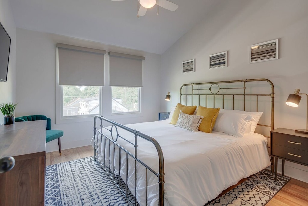 Snuggle into the second bedroom where each queen bed promises a dreamy escape for two!