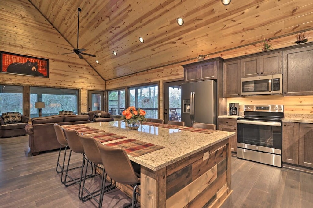 Feel right at home with homecooked meals in our spacious kitchen.