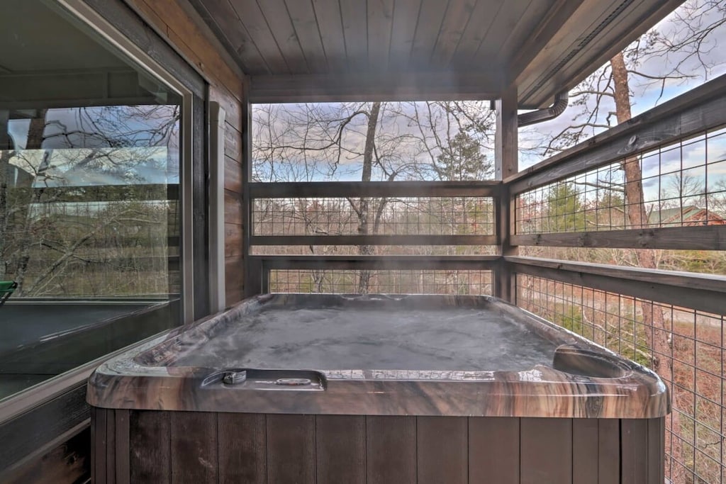 Unwind and rejuvenate during your stay in our inviting hot tub.