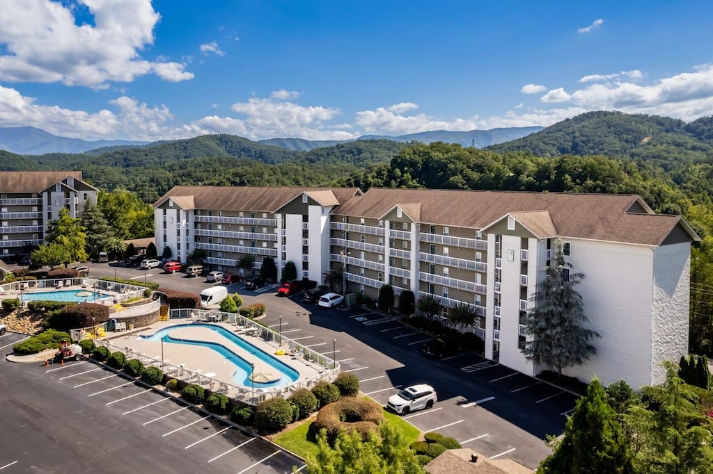 Relish the stunning views of the Smoky Mountains in this condo resort with plentiful amenities.