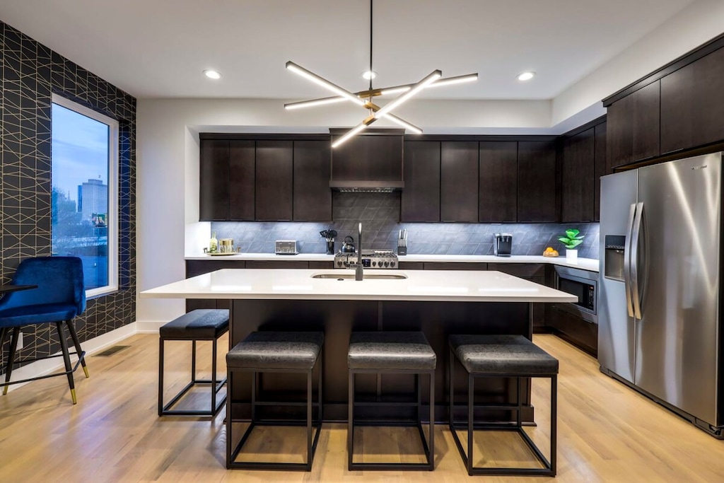 Indulge in your favorite shows and movies on our large-screen TV, perfect for relaxing during your downtime.