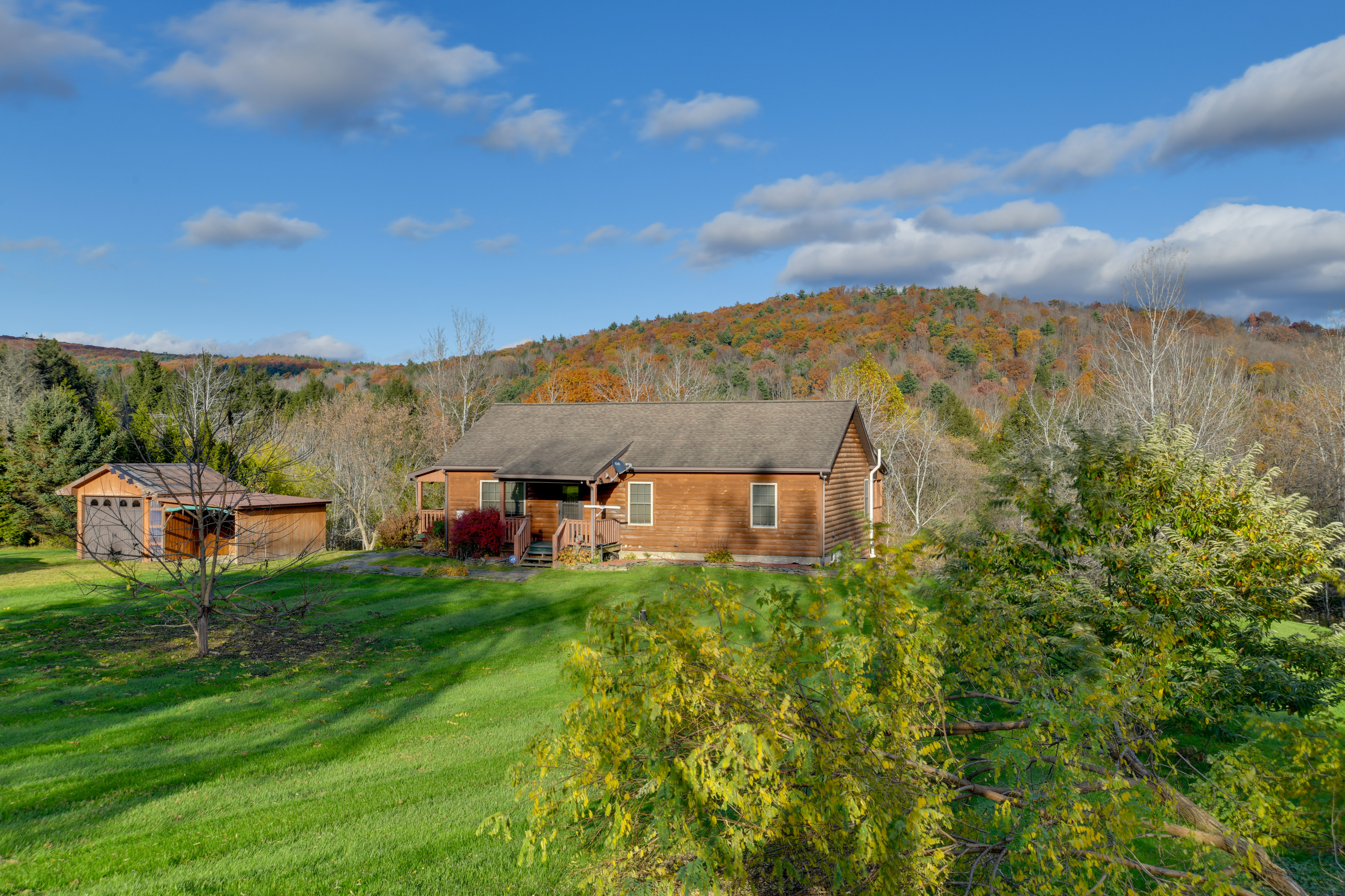 Property Image 1 - Romantic Afton Escape w/ Fire Pit & Scenic Views