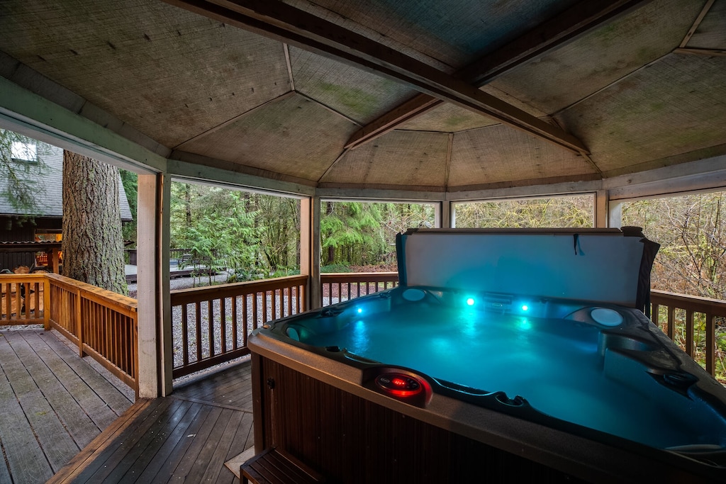 Relax in your private hot tub