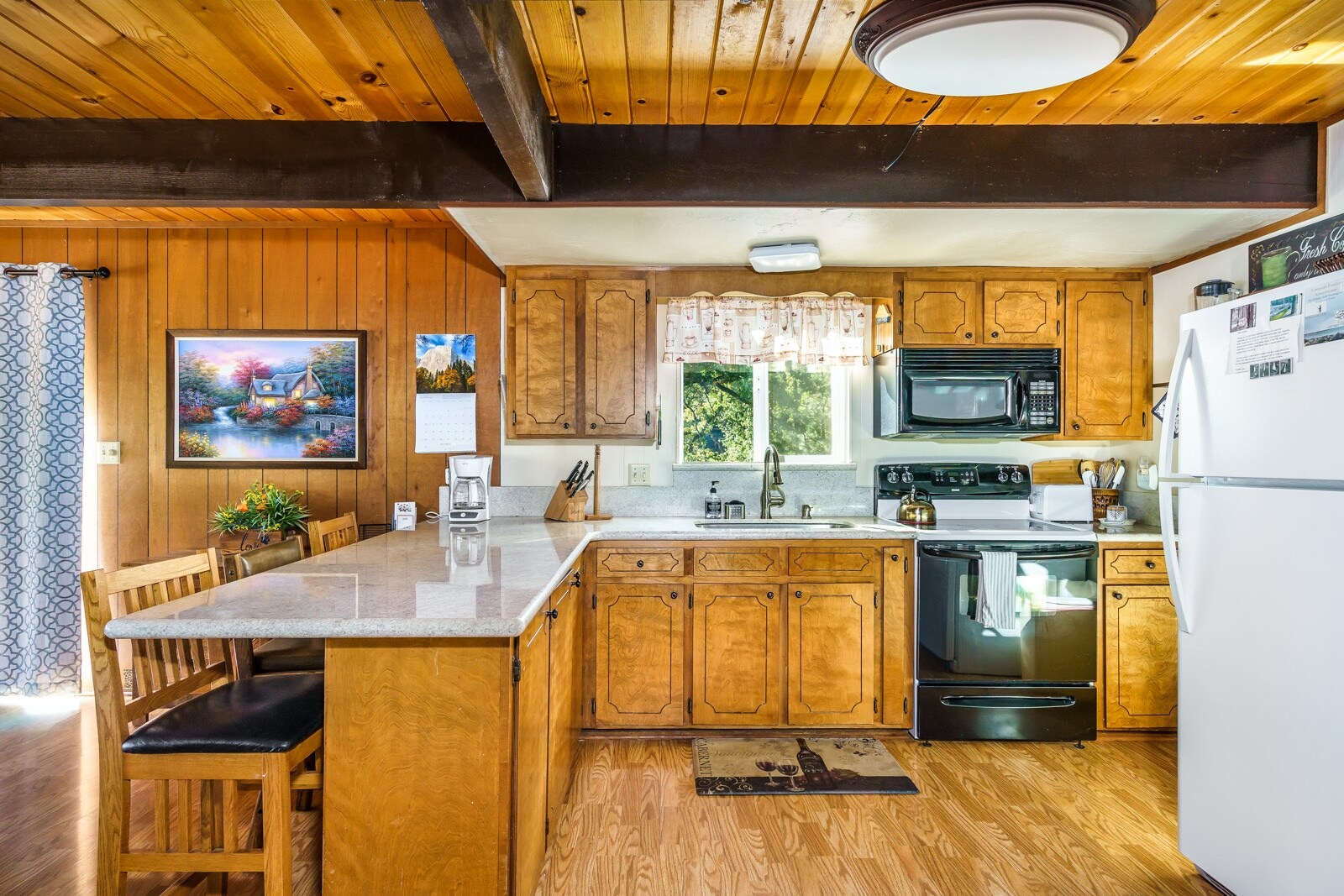 Kitchen. Unit 1 Lot 300 - Pine Mountain Lake Vacation Rental "Cozy Cabin on the Cove."