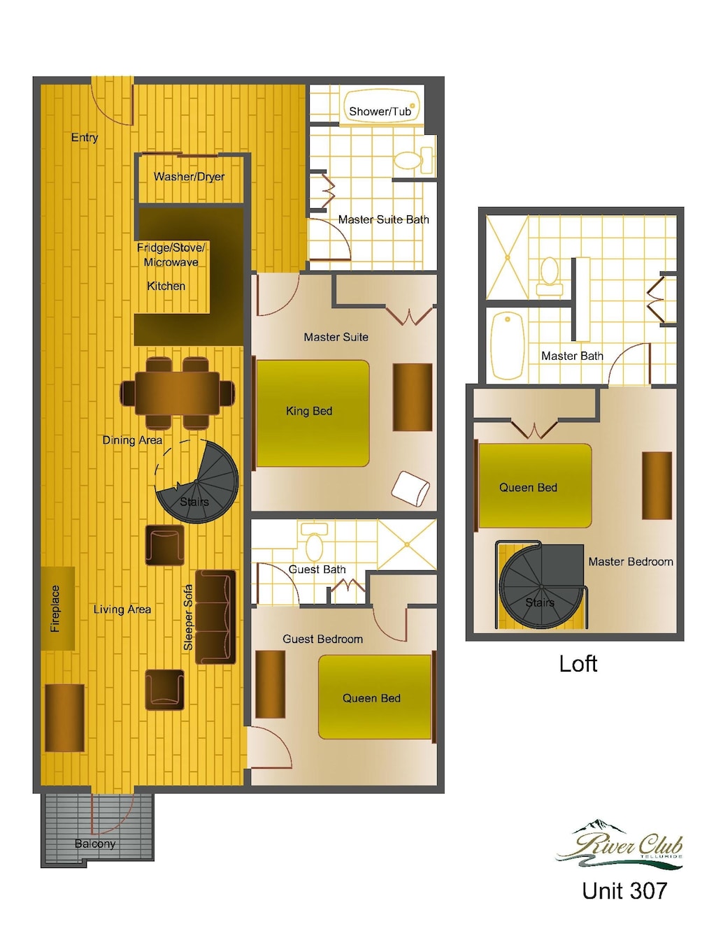 Floor Plan for 307