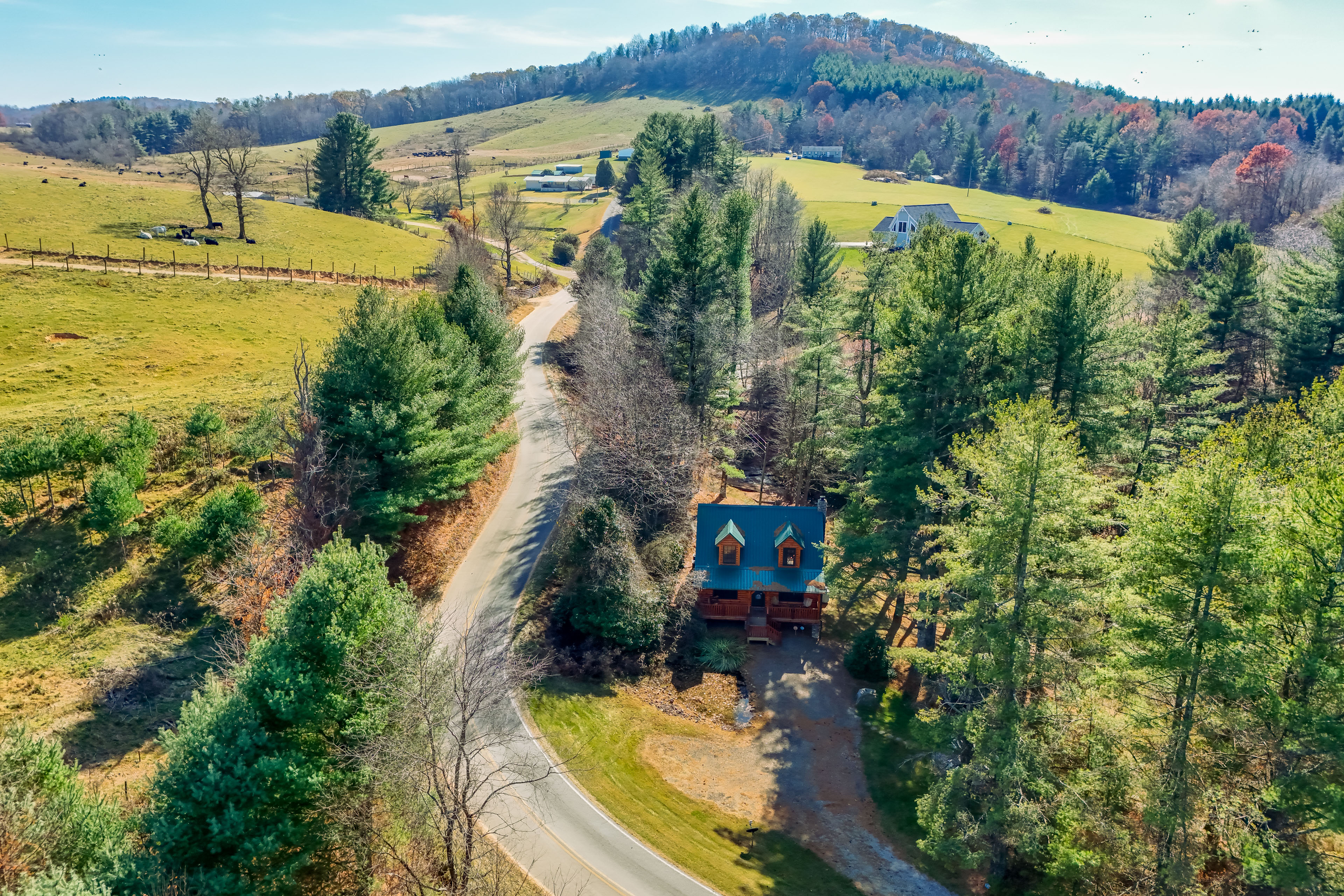 Property Image 1 - Ennice Cabin w/ Waterfall: Near Blue Ridge Pkwy!