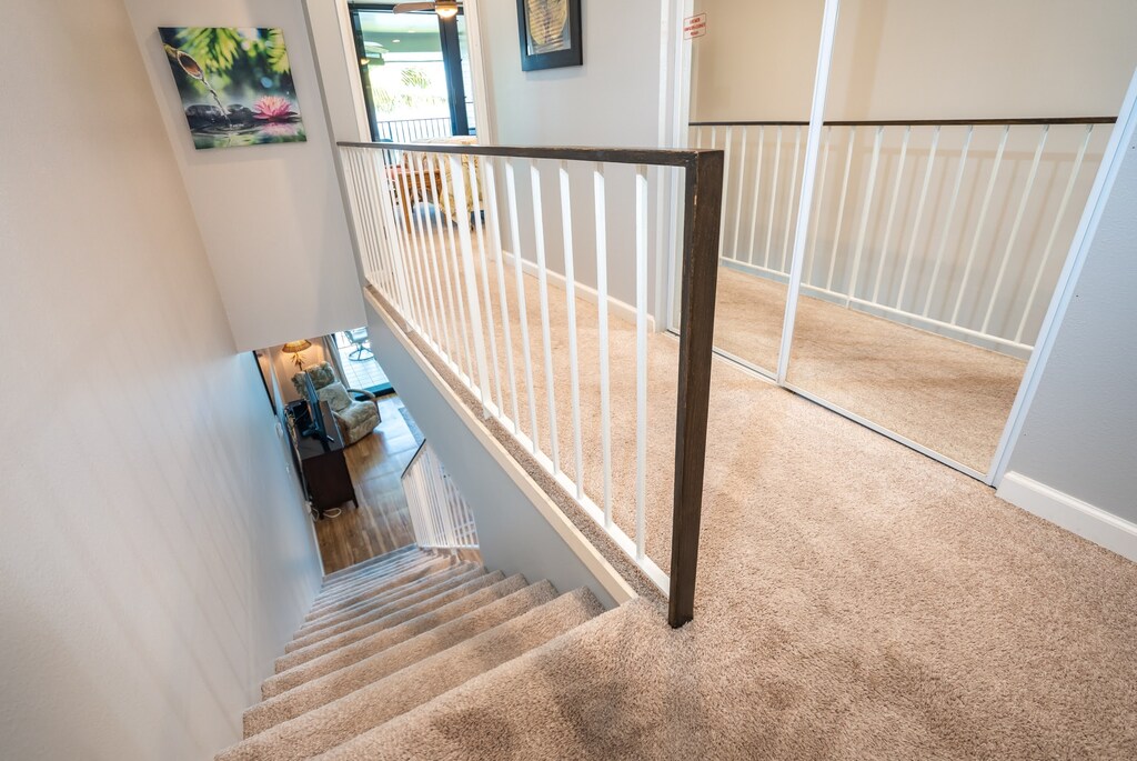 Unit has a staircase