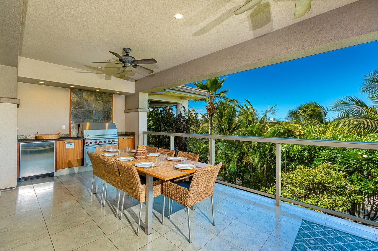 Enjoy a BBQ on your private lanai with your O'hana (family).