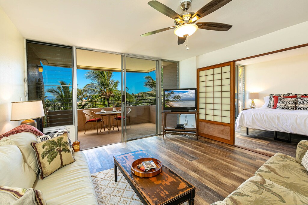 Relax in Living Area with Flat Screen T.V.