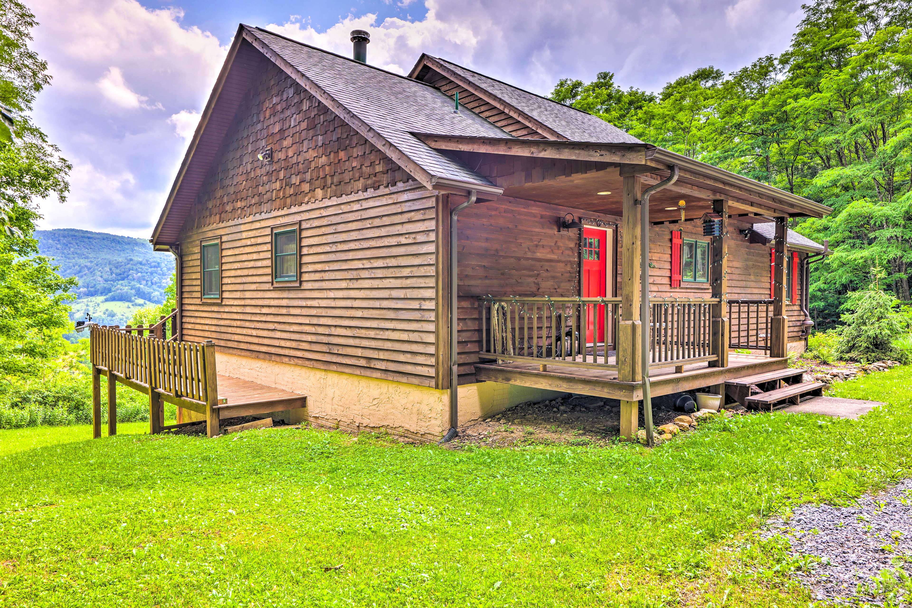 Property Image 1 - Slaty Fork Escape w/ Mountain View + Hot Tub!