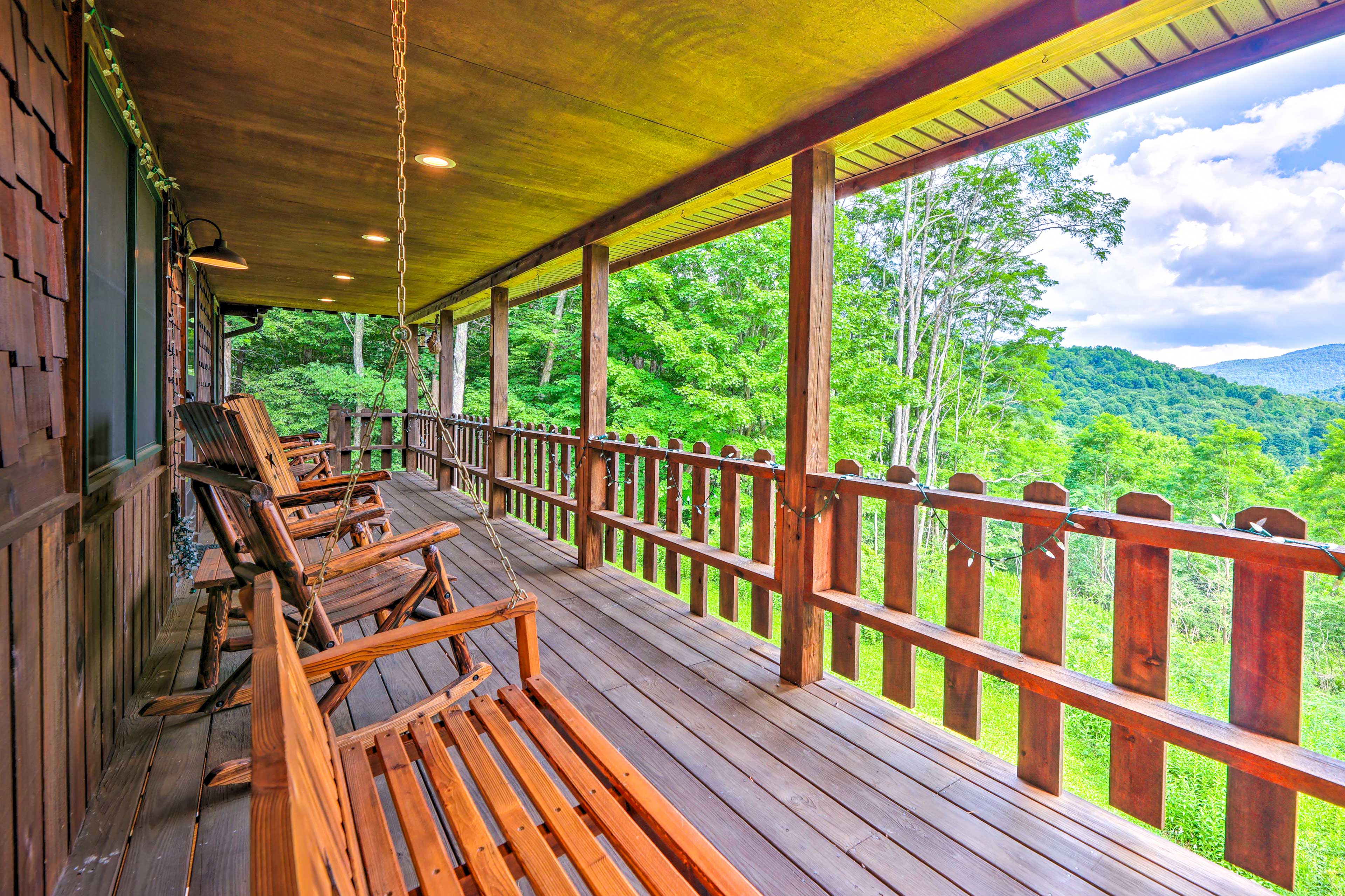 Property Image 2 - Slaty Fork Escape w/ Mountain View + Hot Tub!