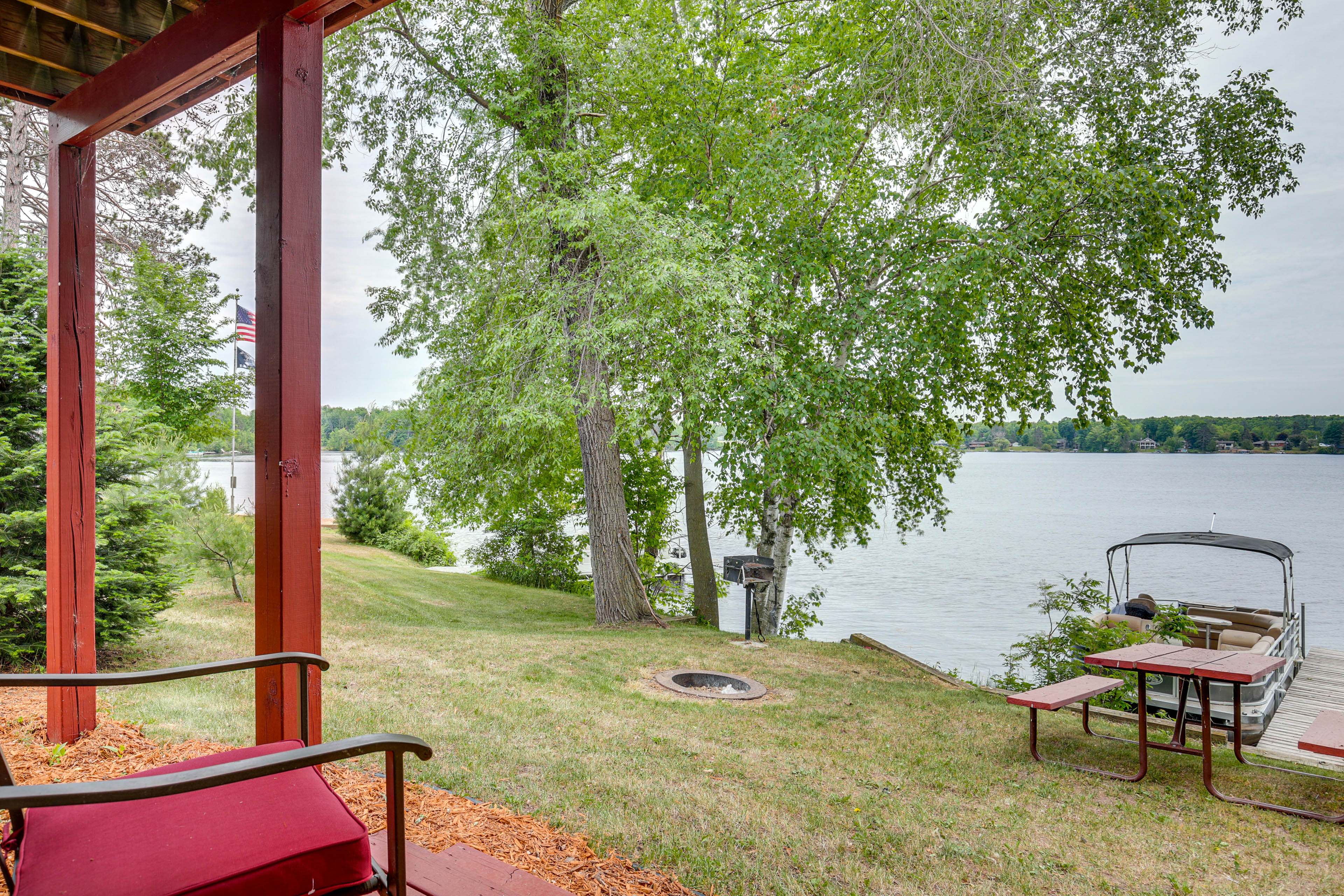 Pet-Friendly Wisconsin Cabin on Lake w/ Fire Pit!