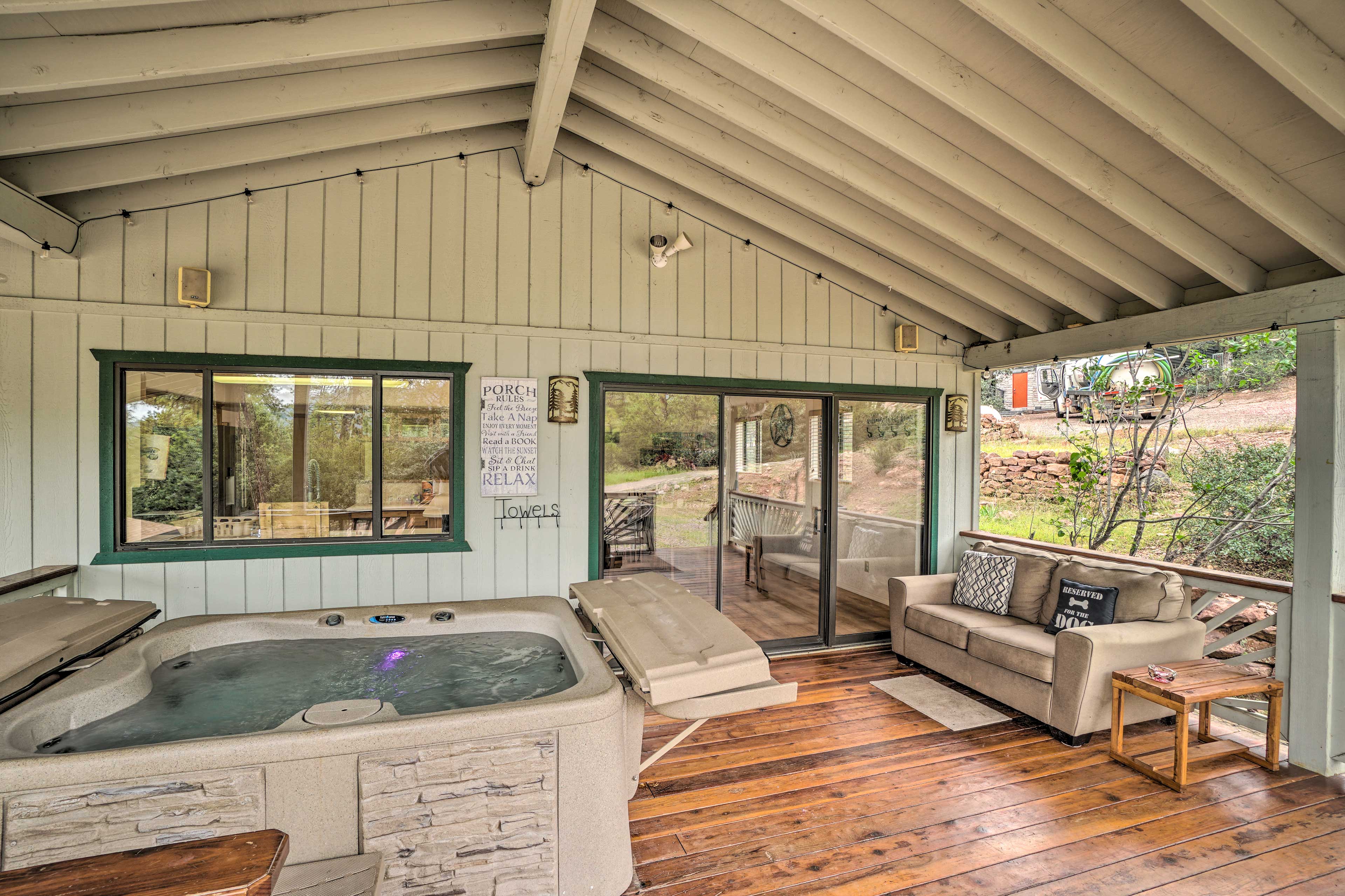 Property Image 1 - Cozy Pine Retreat w/ Private Hot Tub & Views