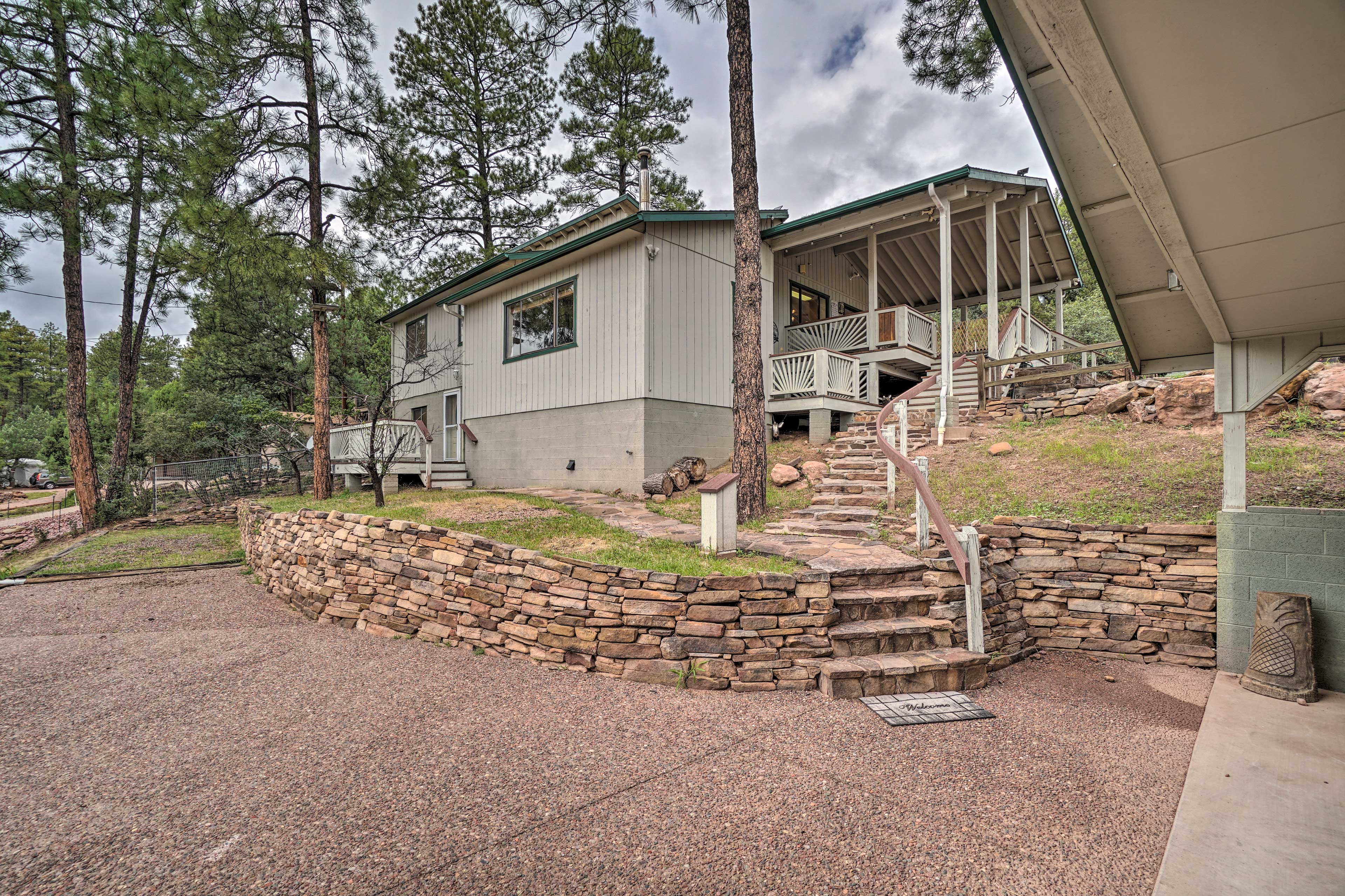 Property Image 2 - Cozy Pine Retreat w/ Private Hot Tub & Views