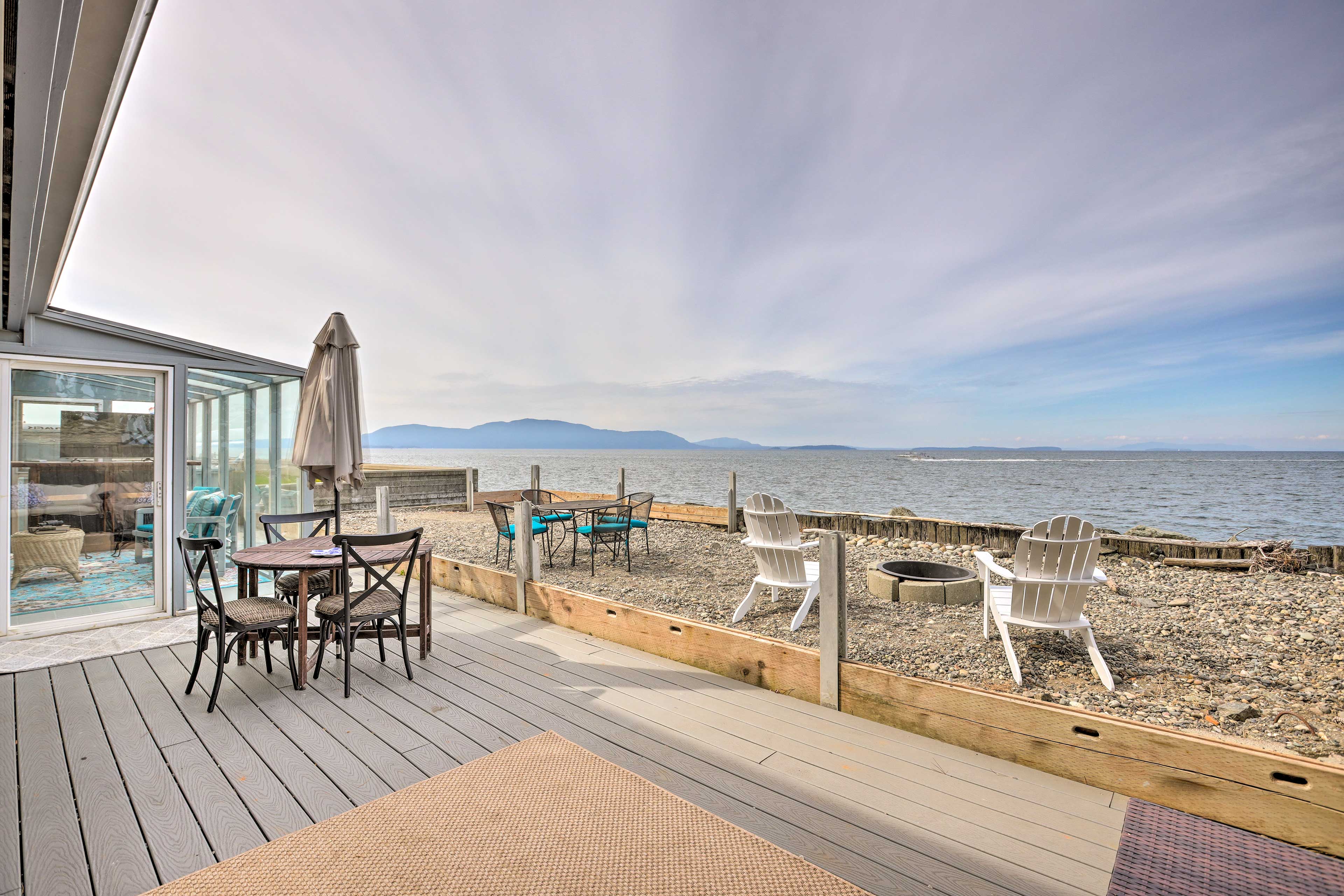 Property Image 1 - Oceanfront Ferndale Oasis w/ Fire Pit, Grill!