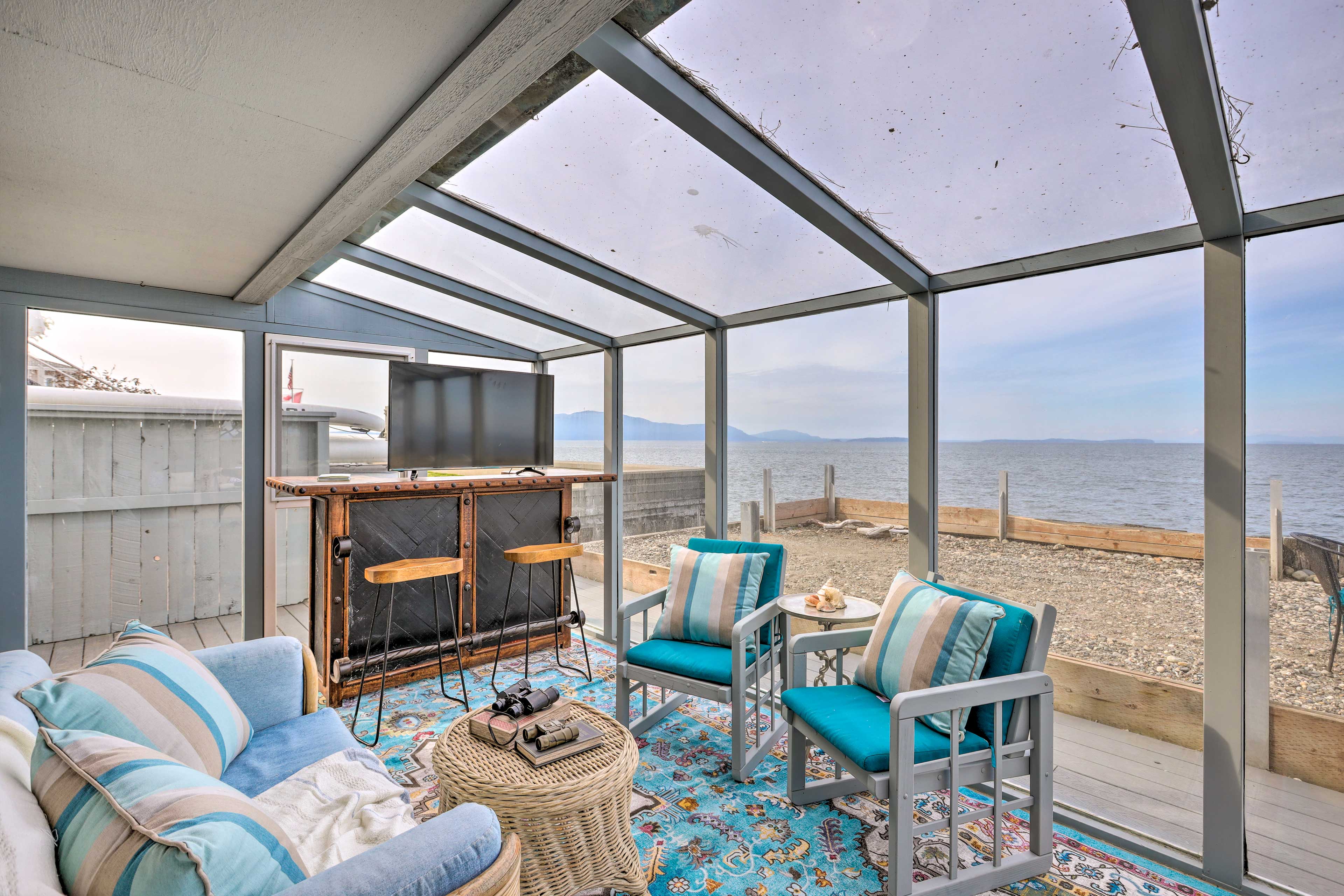 Property Image 2 - Oceanfront Ferndale Oasis w/ Fire Pit, Grill!