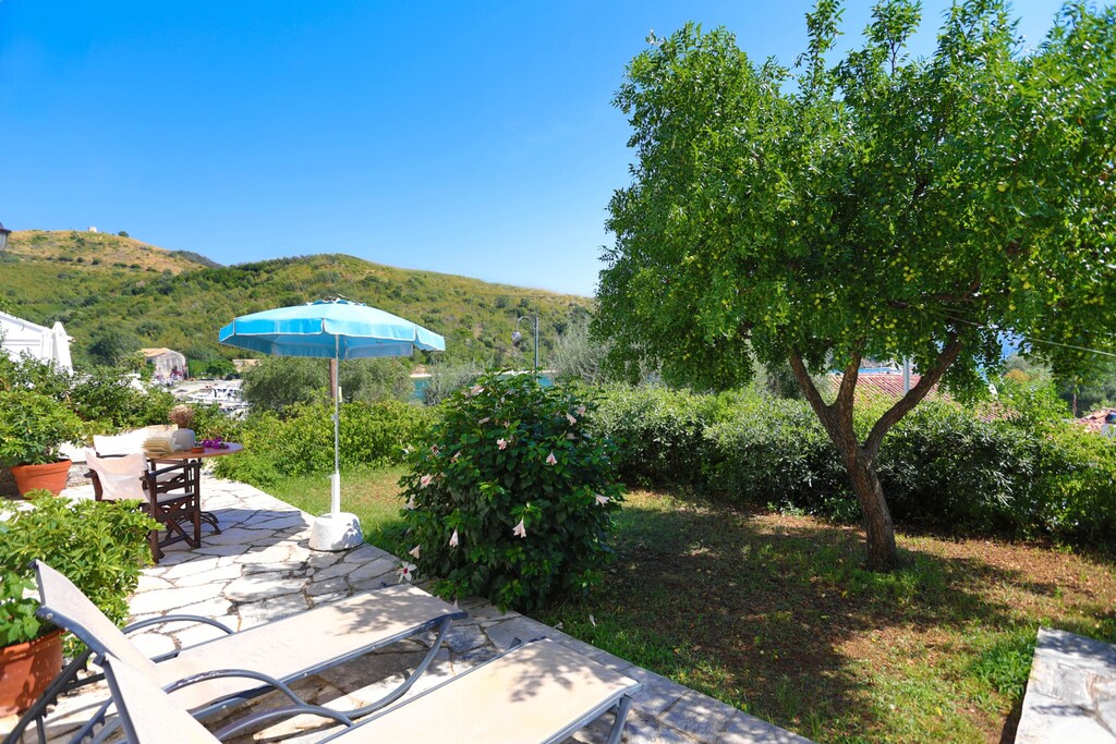 Spiros' shaded terrace: a retreat for peaceful moments