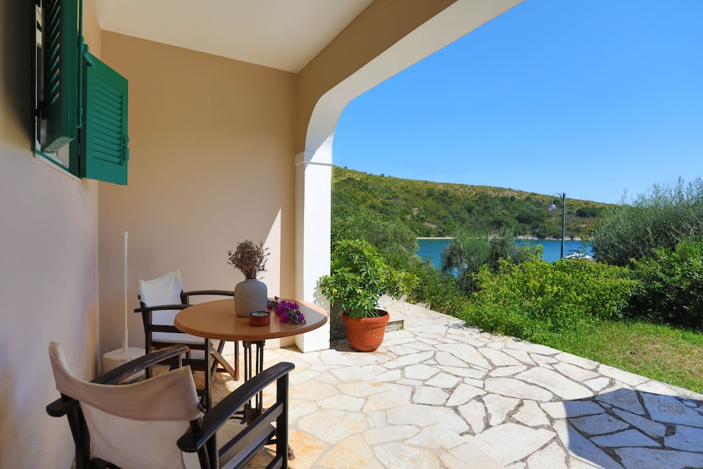 Take in the views from Spiros' sun-soaked terrace