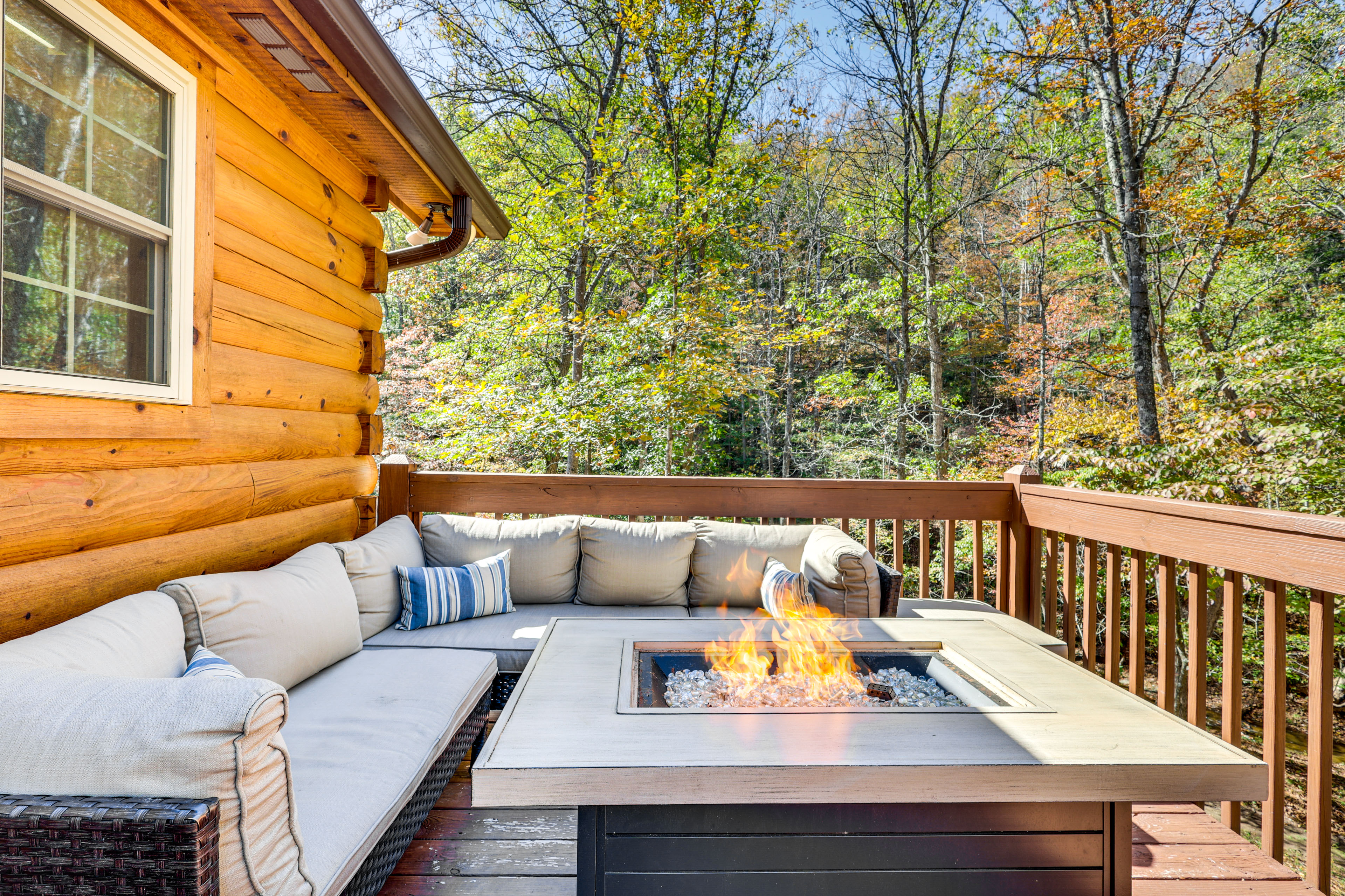 Property Image 2 - Wardensville Cabin w/ Hot Tub, Creek & Fire Pit!