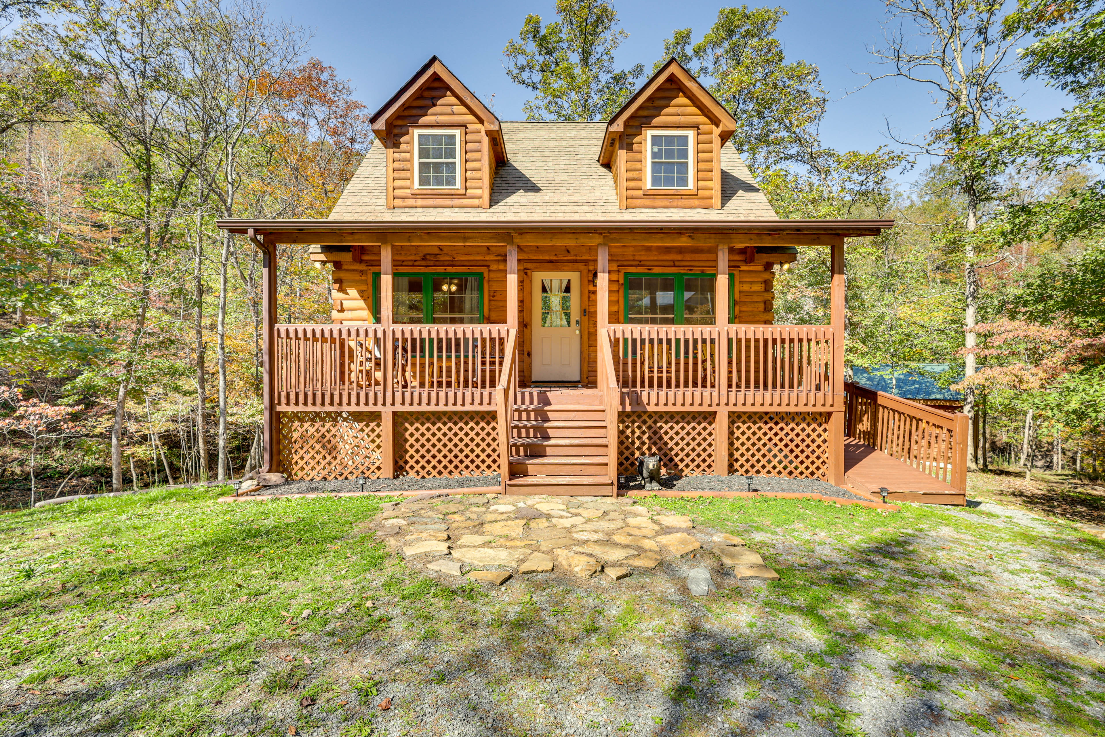 Property Image 1 - Wardensville Cabin w/ Hot Tub, Creek & Fire Pit!