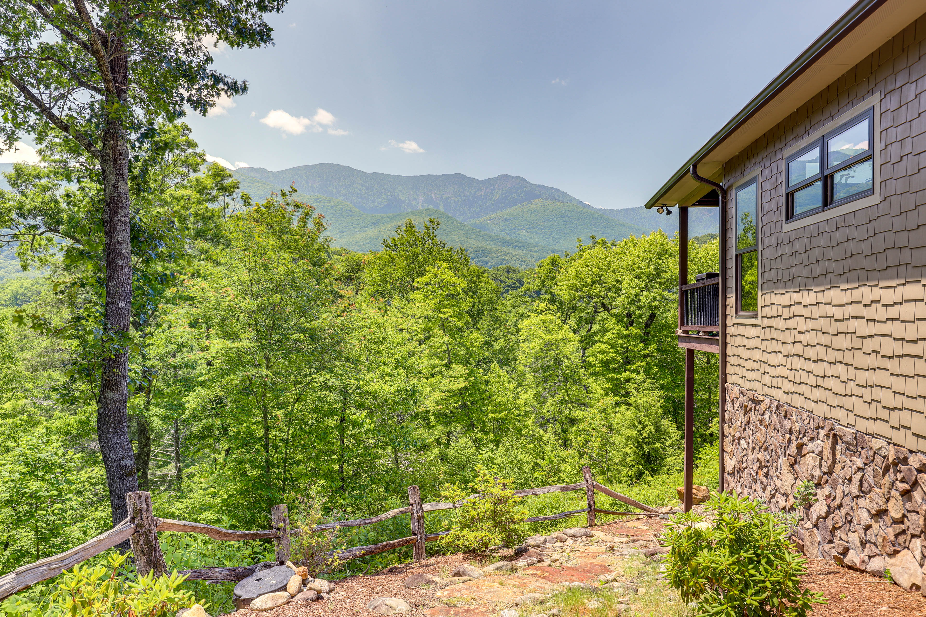 Property Image 2 - Unique Burnsville Home w/ Mountain Views + Deck!