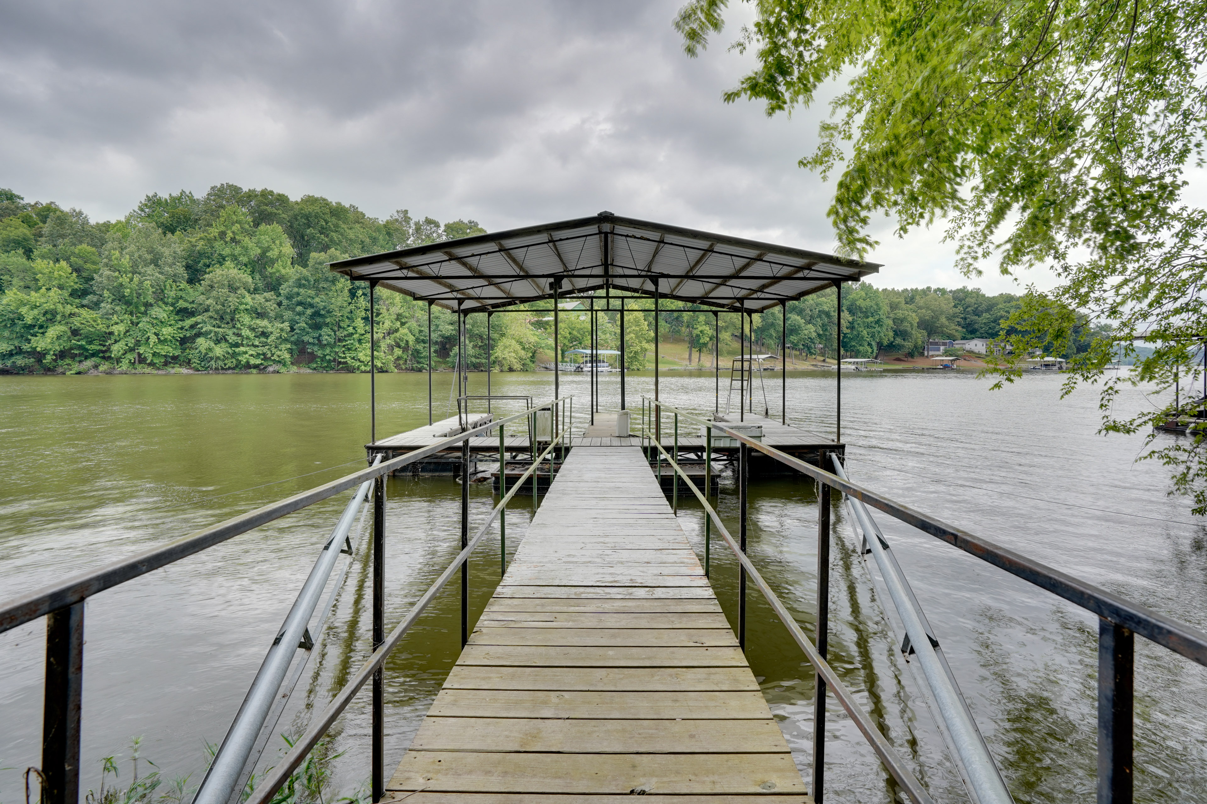 Property Image 2 - Lakefront Cadiz Home w/ Hot Tub!