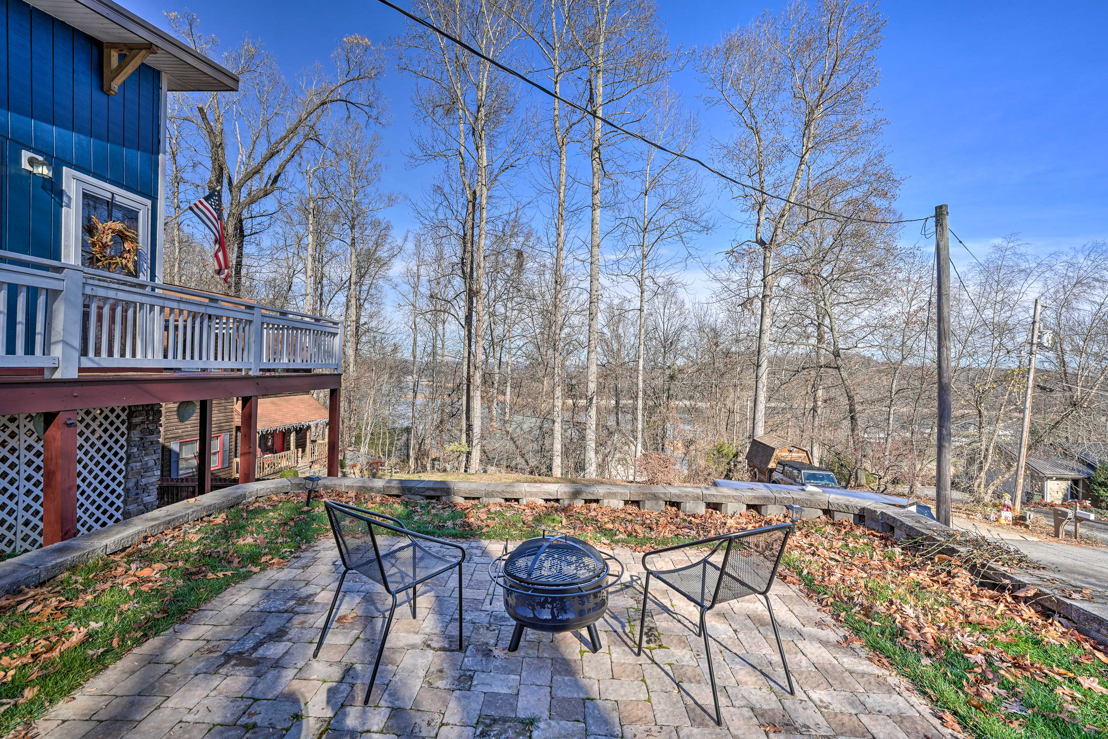 Property Image 1 - Gray Home w/ View of Boone Lake + Fire Pit!