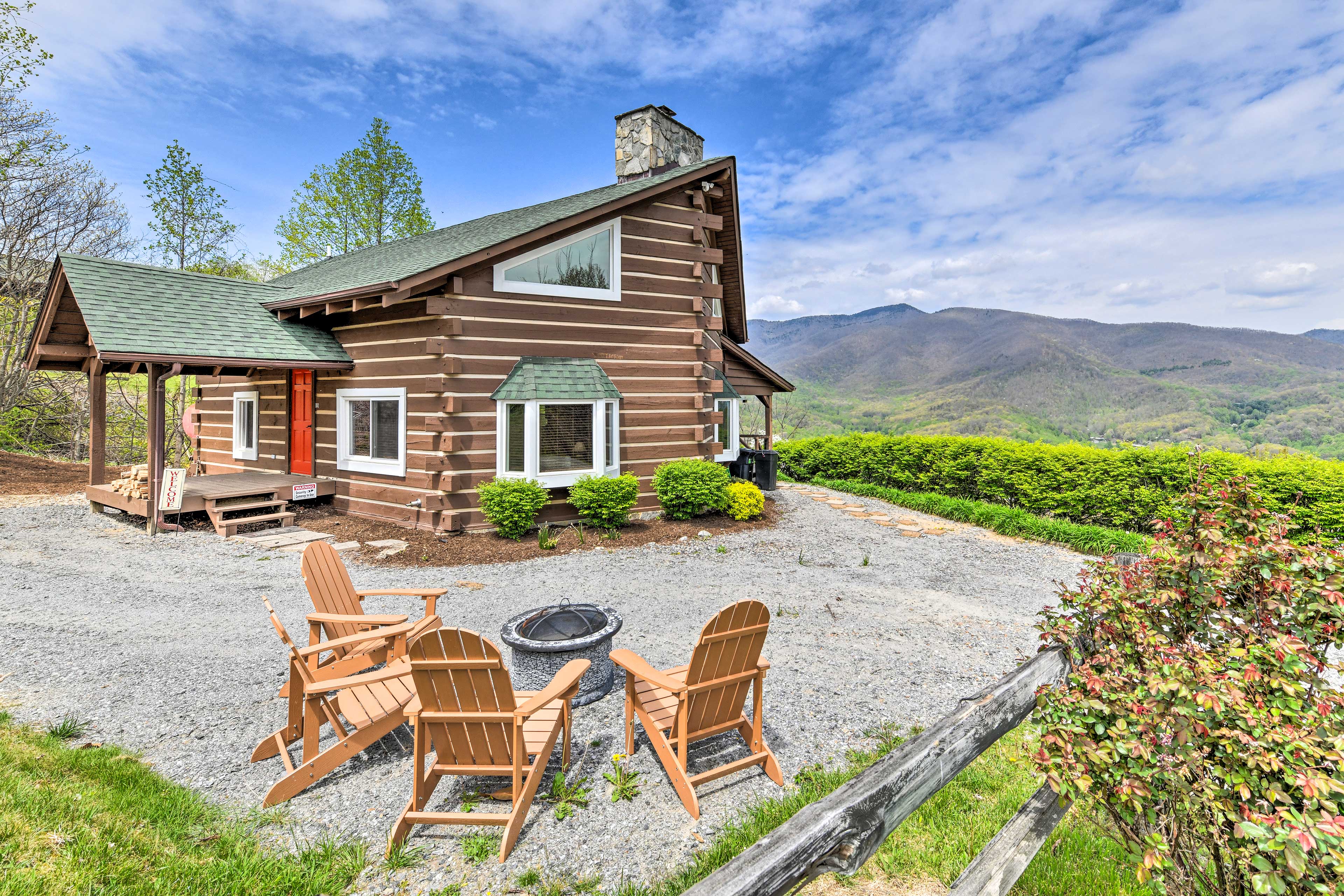 Property Image 2 - True Log Cabin w/ Game Room, Year-Round Views