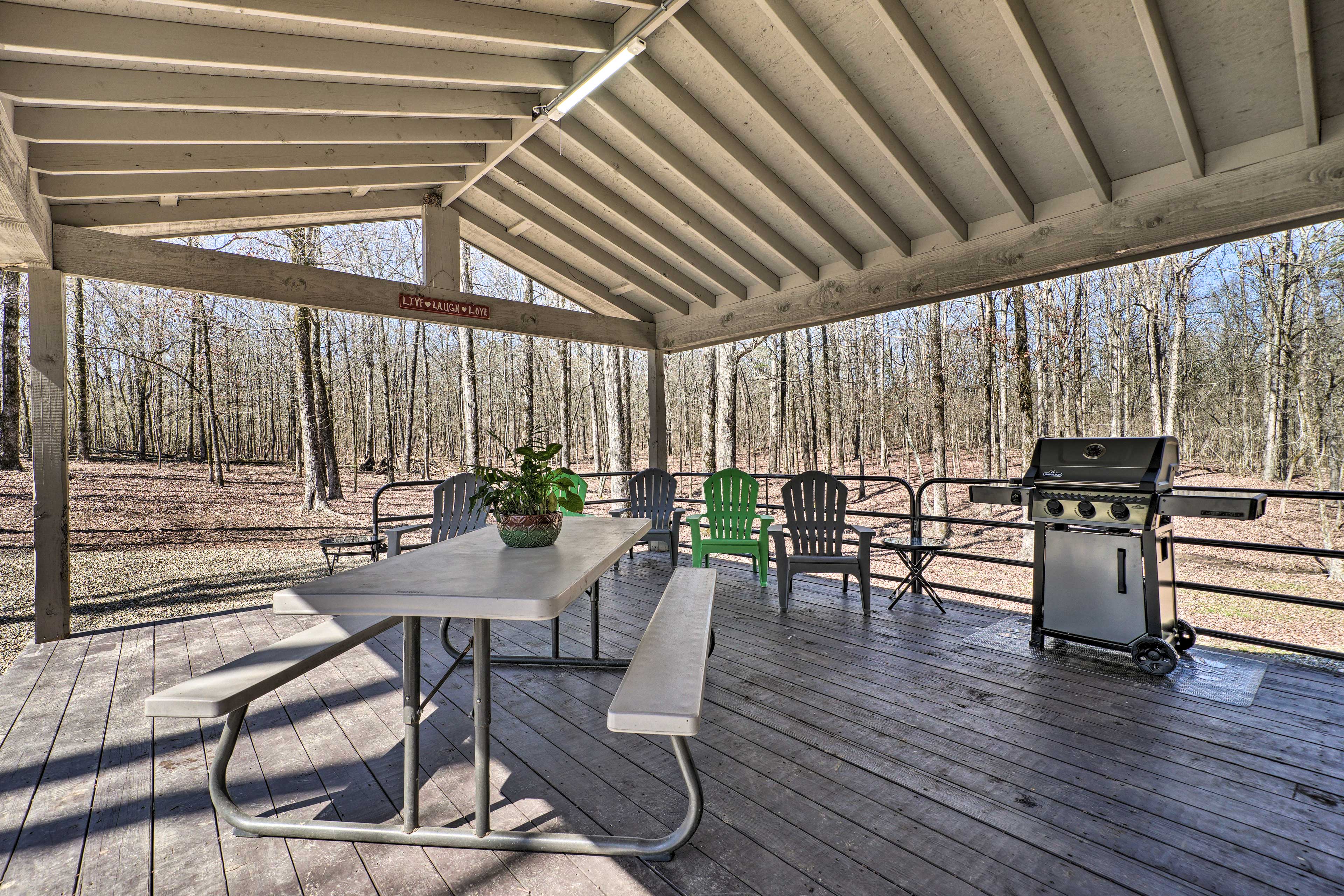 Property Image 2 - Broken Bow Getaway: Covered Deck, Grill & Fire Pit