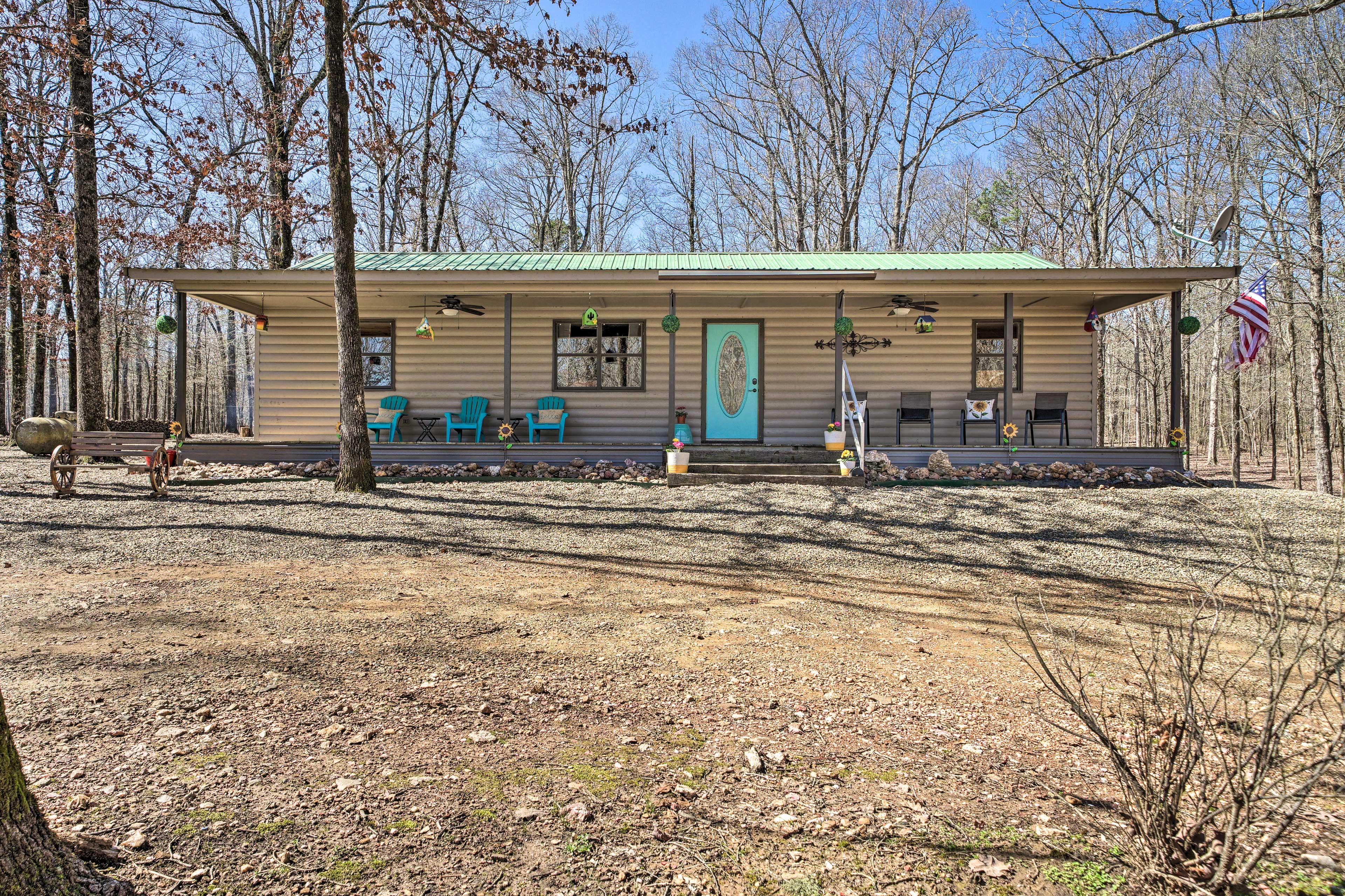 Property Image 1 - Broken Bow Getaway: Covered Deck, Grill & Fire Pit