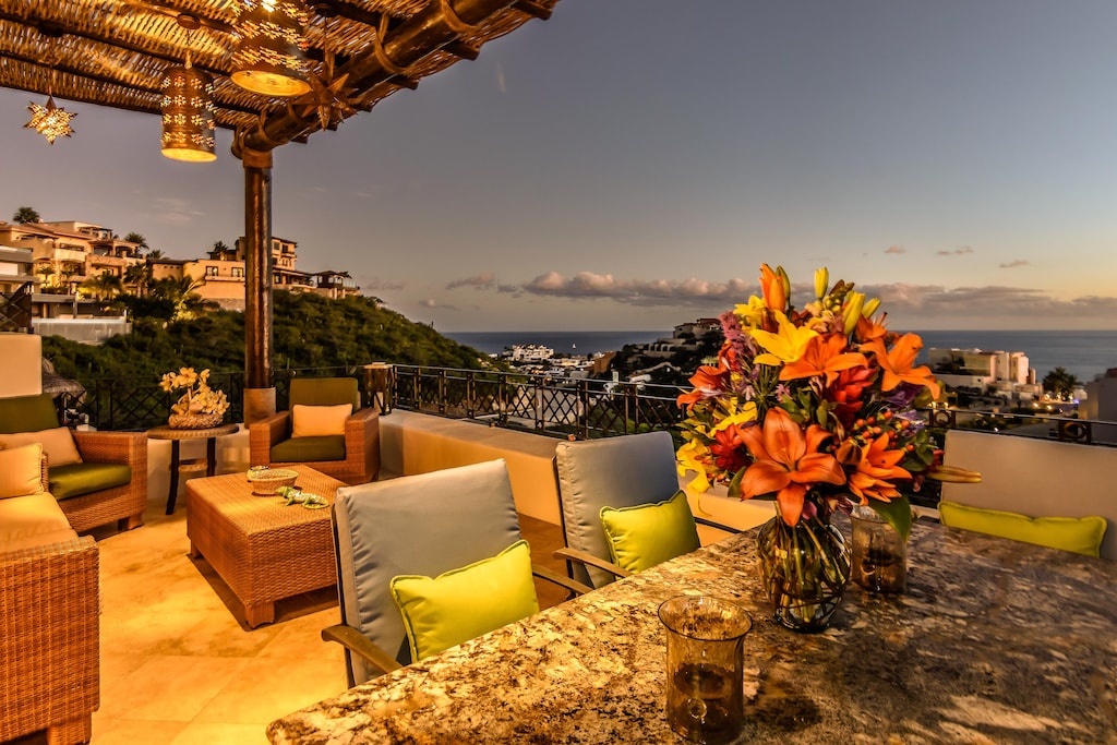 Outdoor patio and sitting area