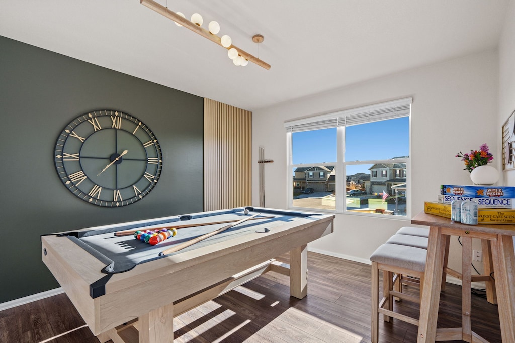 Game Room with Pool Table | Tons of board games!