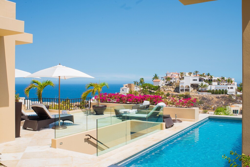 Patio with ocean view