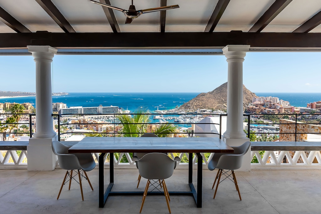 Terrace with ocean view