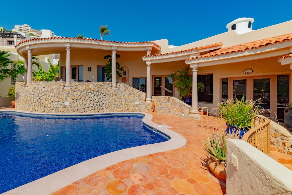 Exterior with pool view