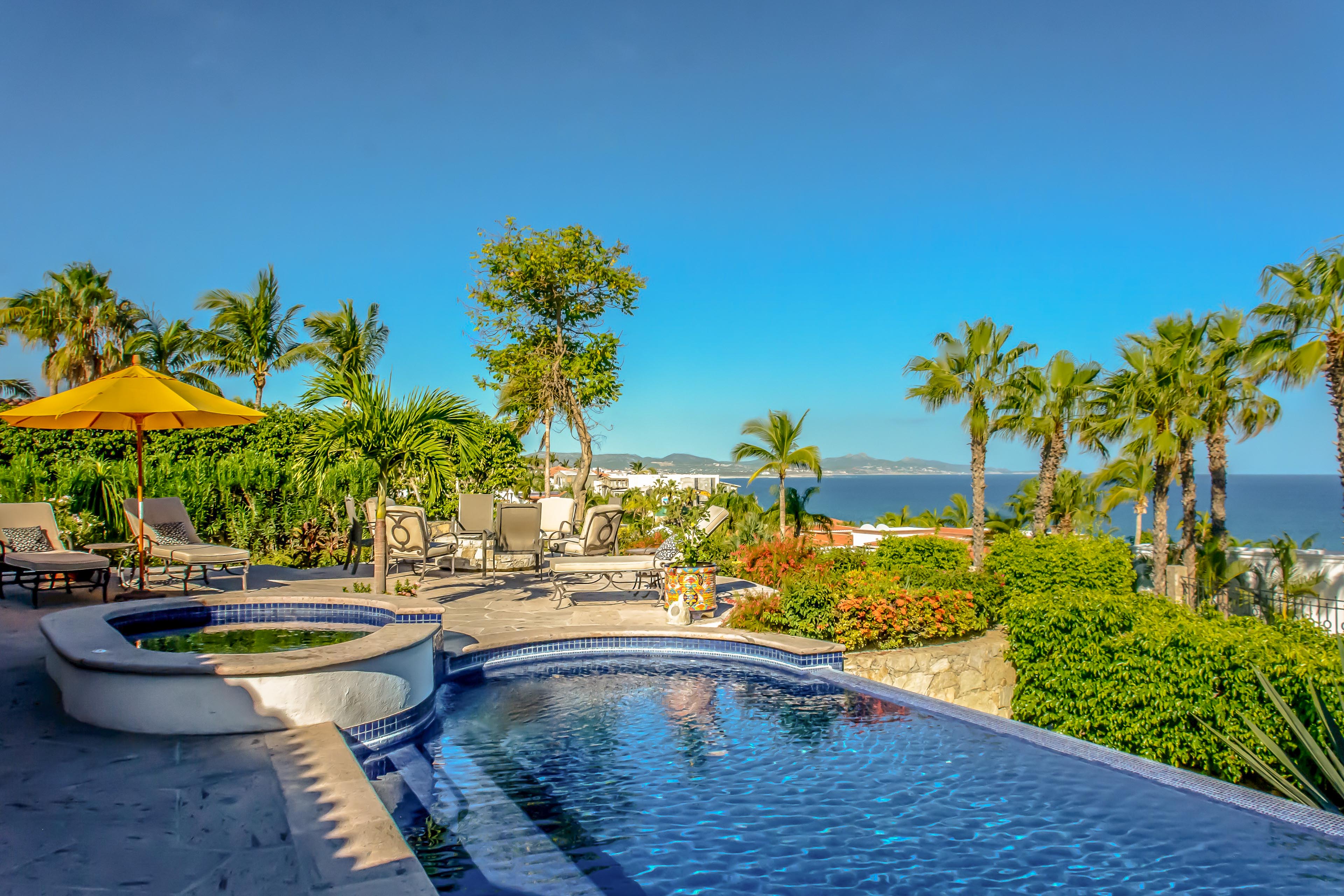 Pool and Jacuzzi ocean view