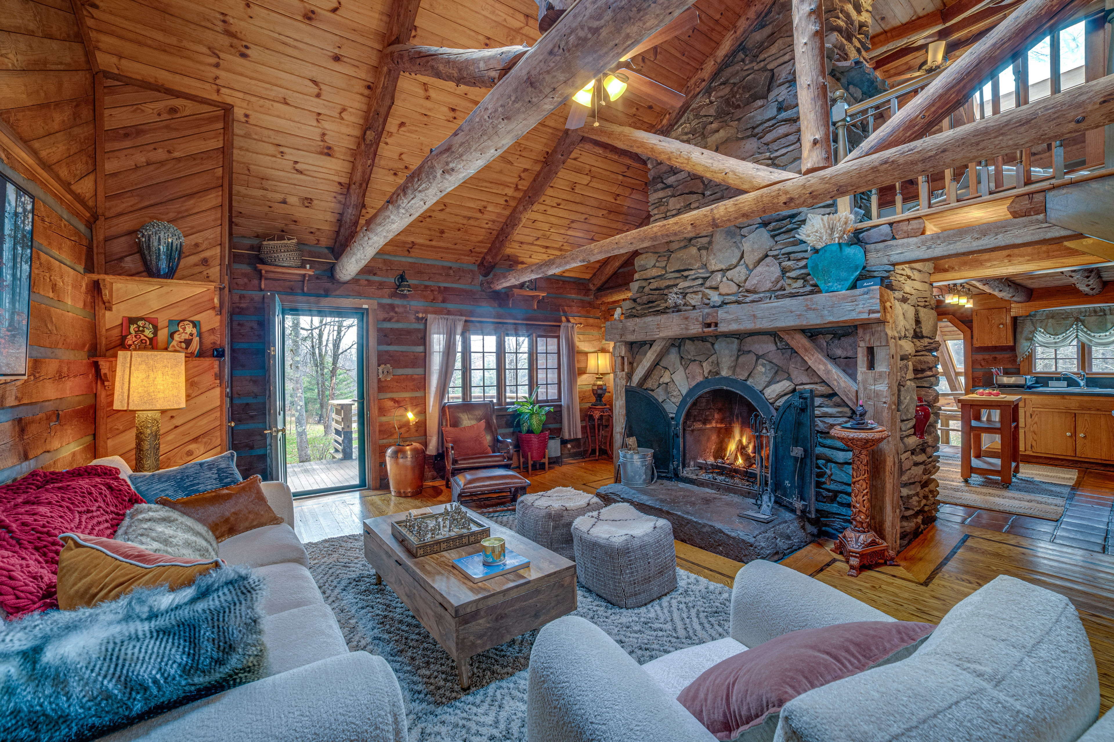 Property Image 1 - Cozy Otego Cabin w/ Wood-Burning Fireplace & Pond!