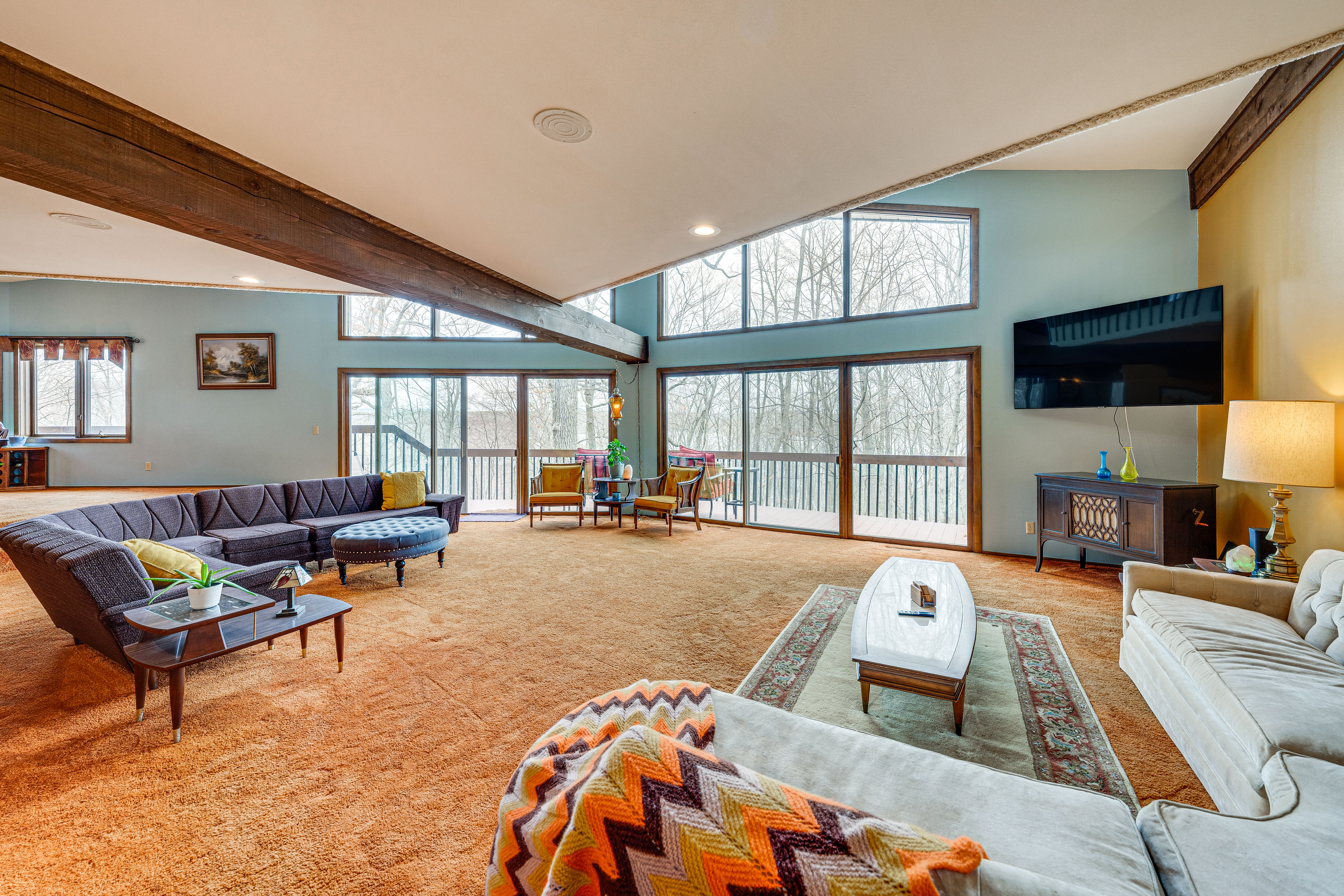 Property Image 1 - Eclectic Hubertus Home w/ Game Room & Fire Pit!