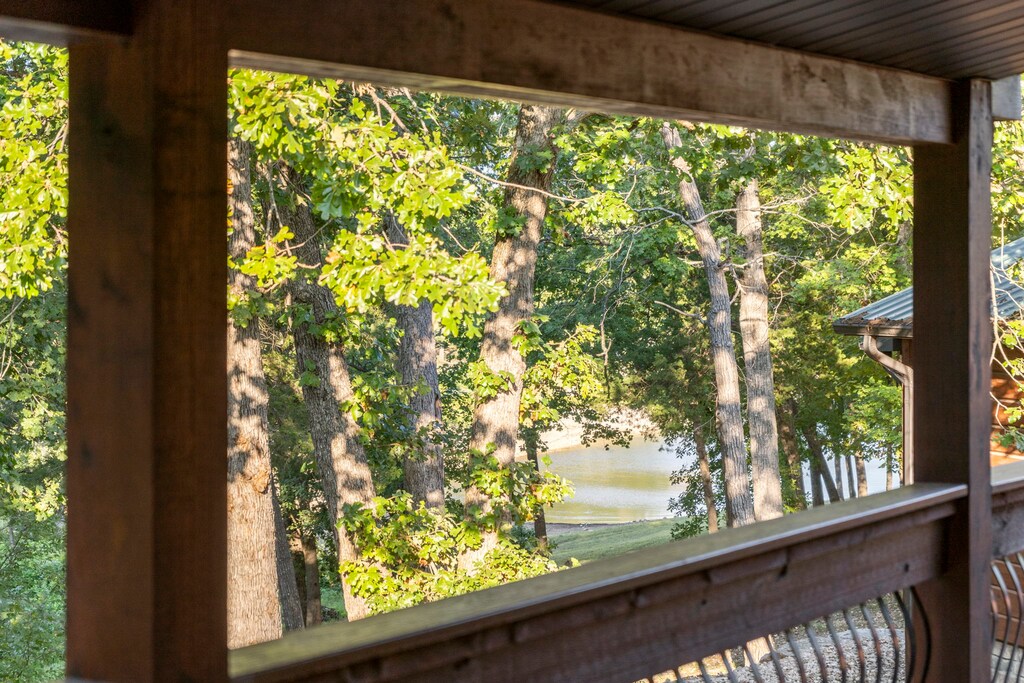 Covered Deck Facing Water